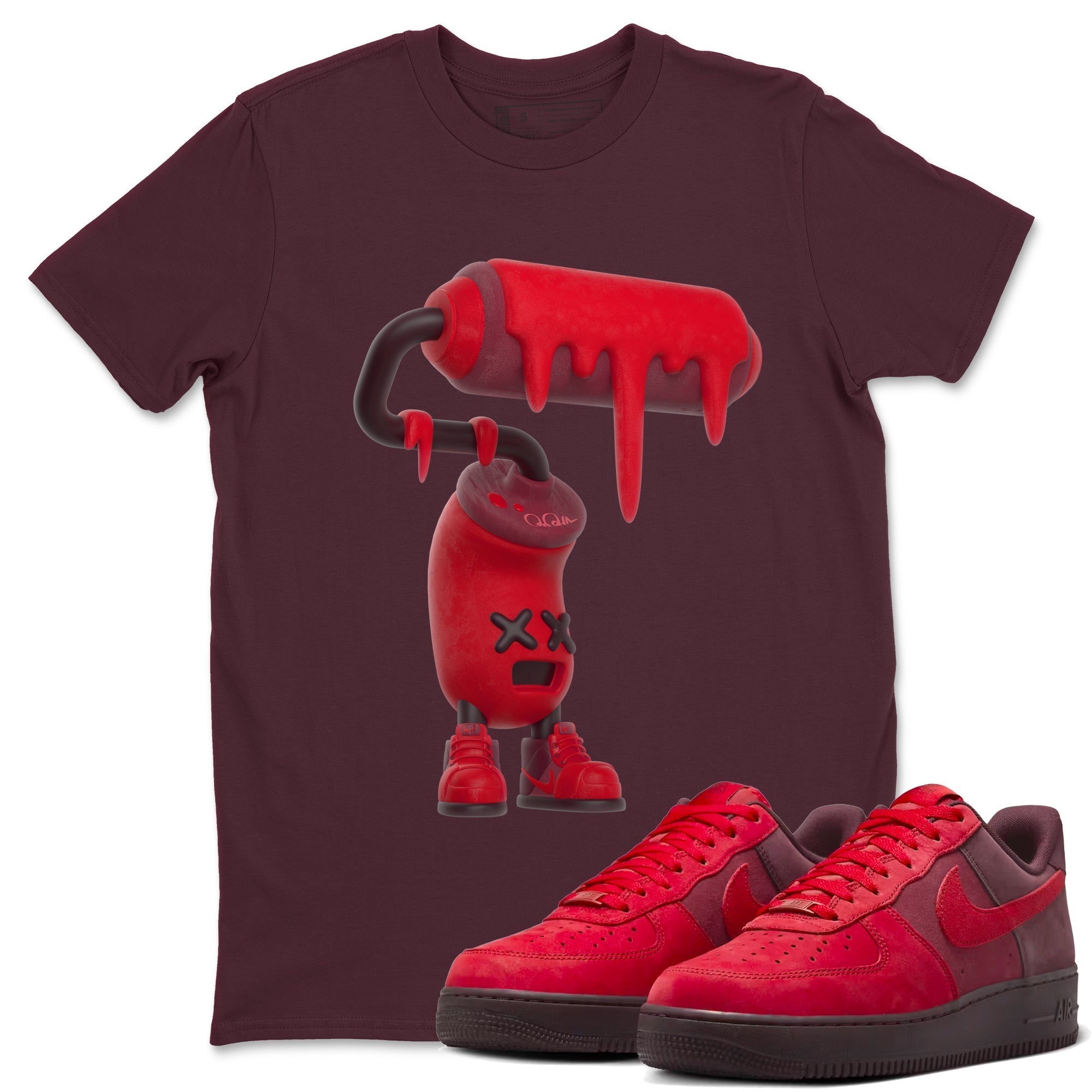 3D Paint Roller snkmatch Tees - Air Force 1 Layers Of Love