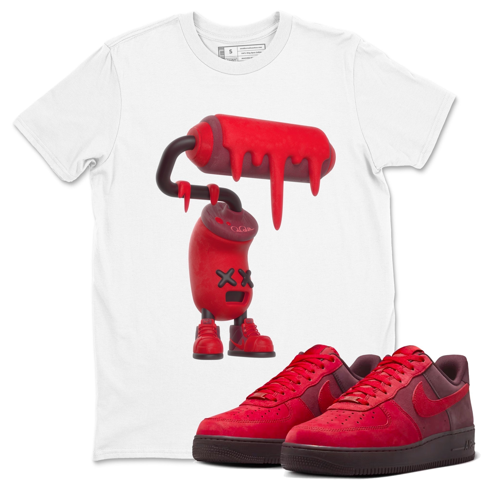 3D Paint Roller snkmatch Tees - Air Force 1 Layers Of Love