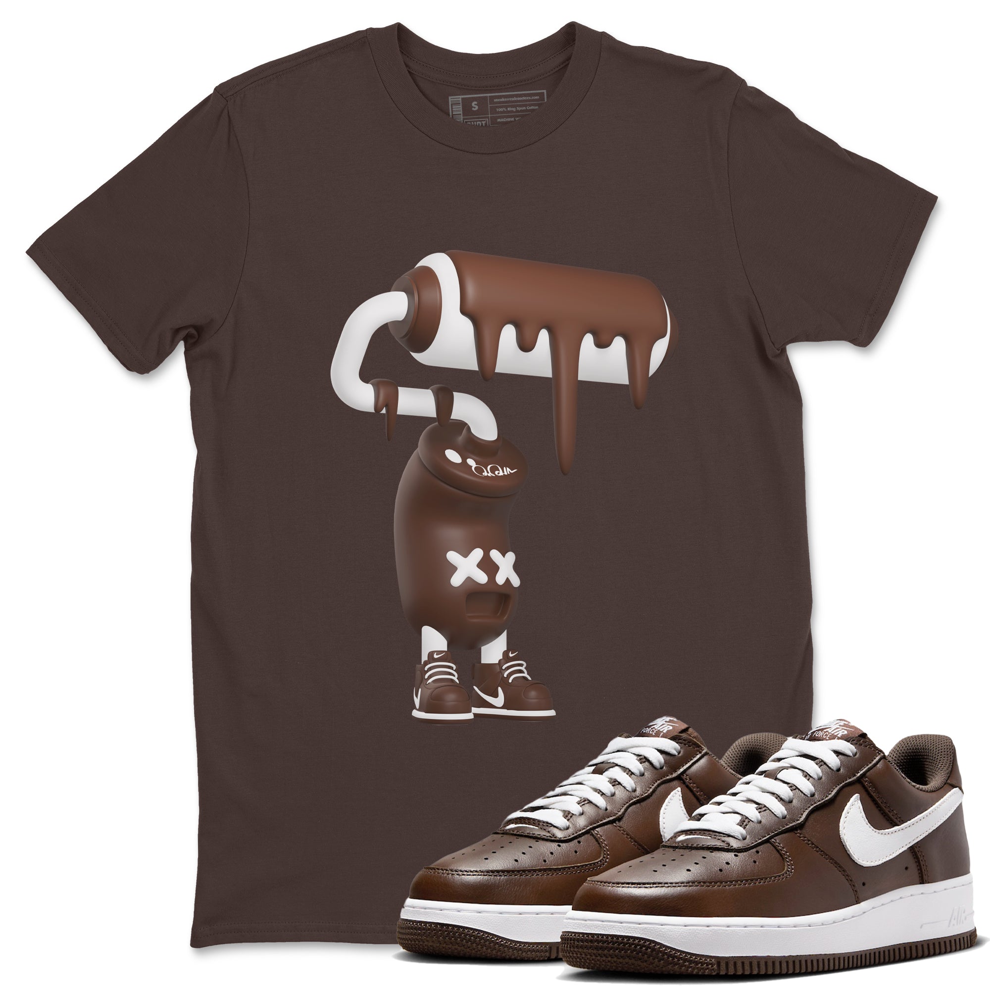 3D Paint Roller snkmatch Tee - Air Force 1 Chocolate