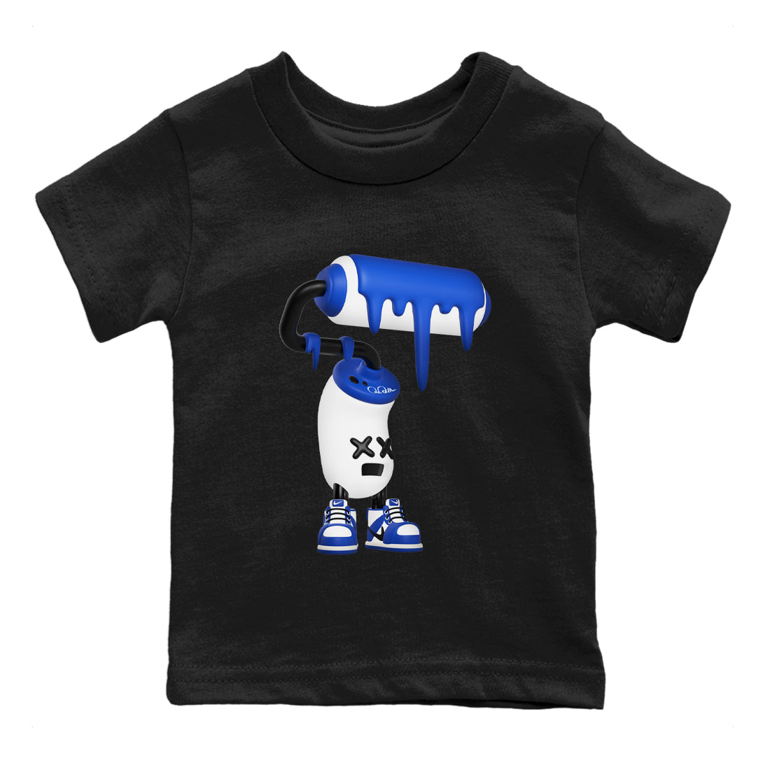 3D Paint Roller snkmatch Tees Kids - Air Jordan 1 Game Royal
