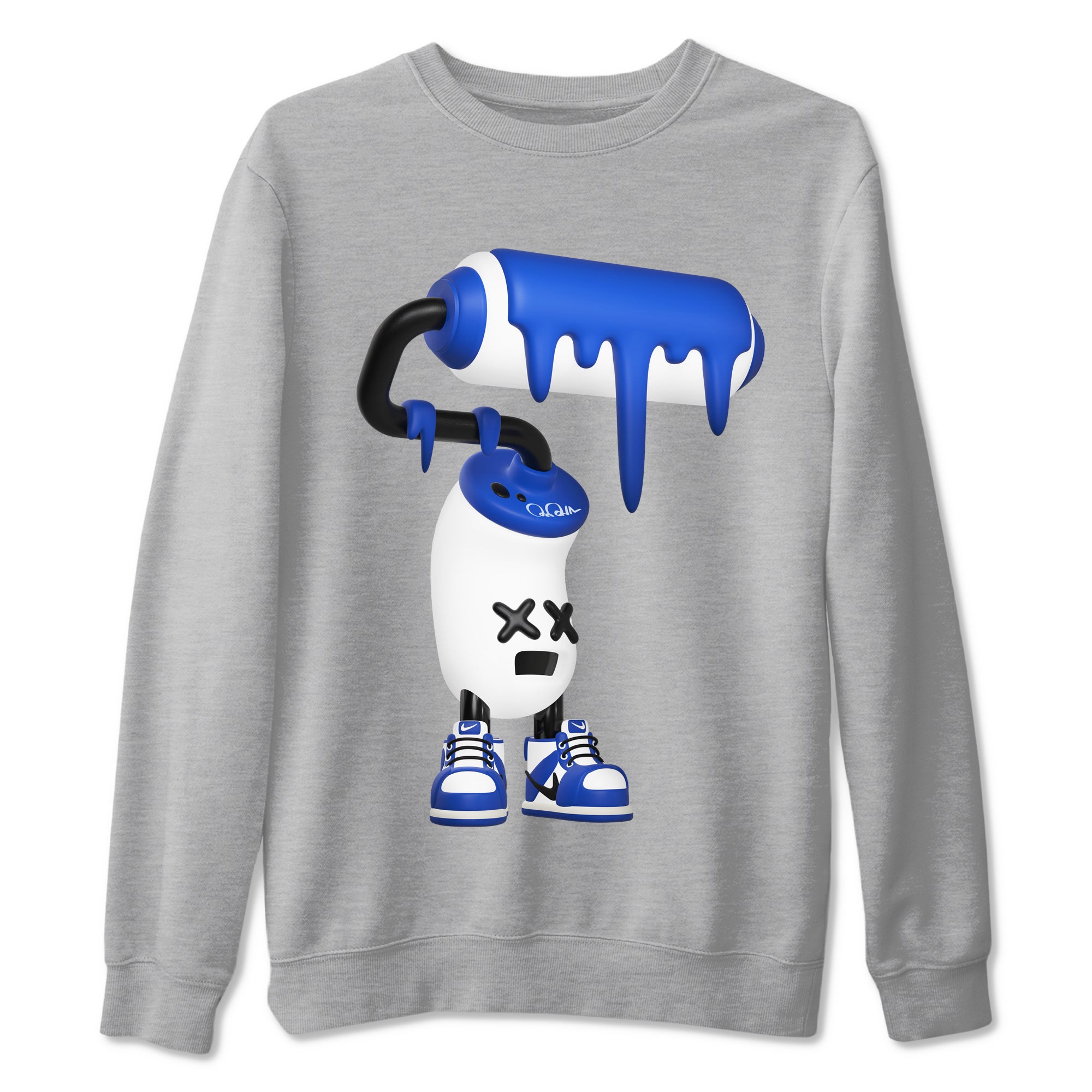 3D Paint Roller snkmatch Tees - Air Jordan 1 Game Royal