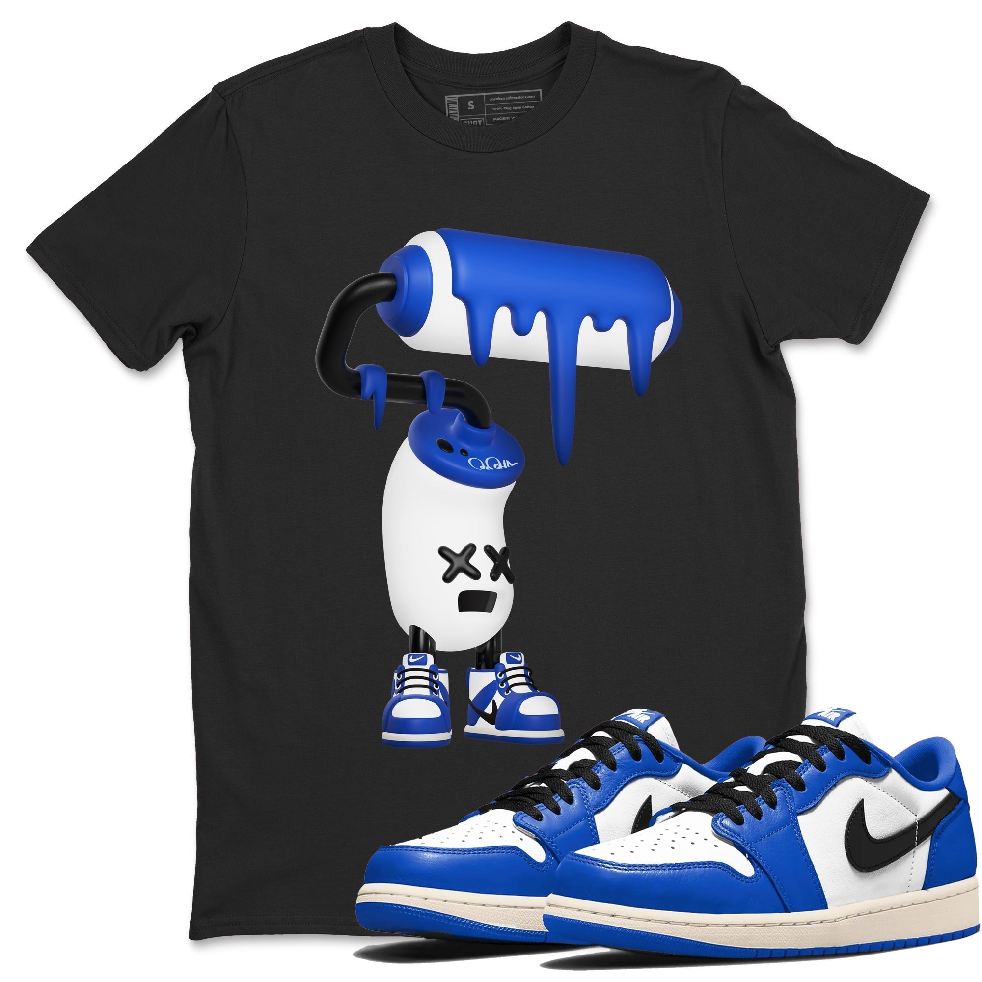 3D Paint Roller snkmatch Tees - Air Jordan 1 Game Royal