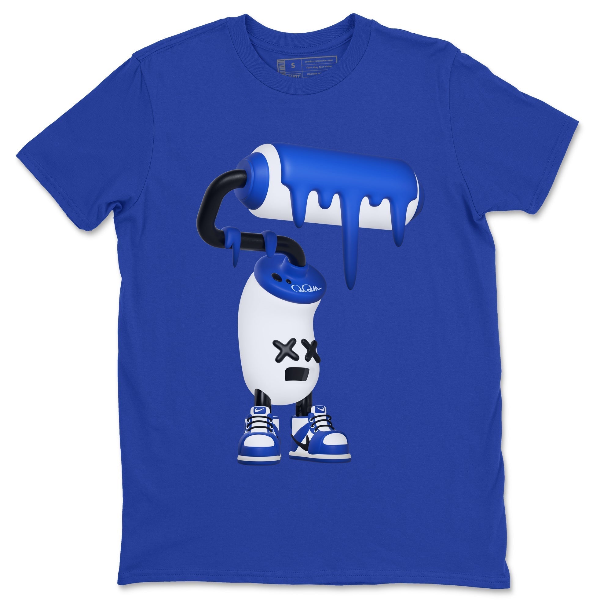 3D Paint Roller snkmatch Tees - Air Jordan 1 Game Royal