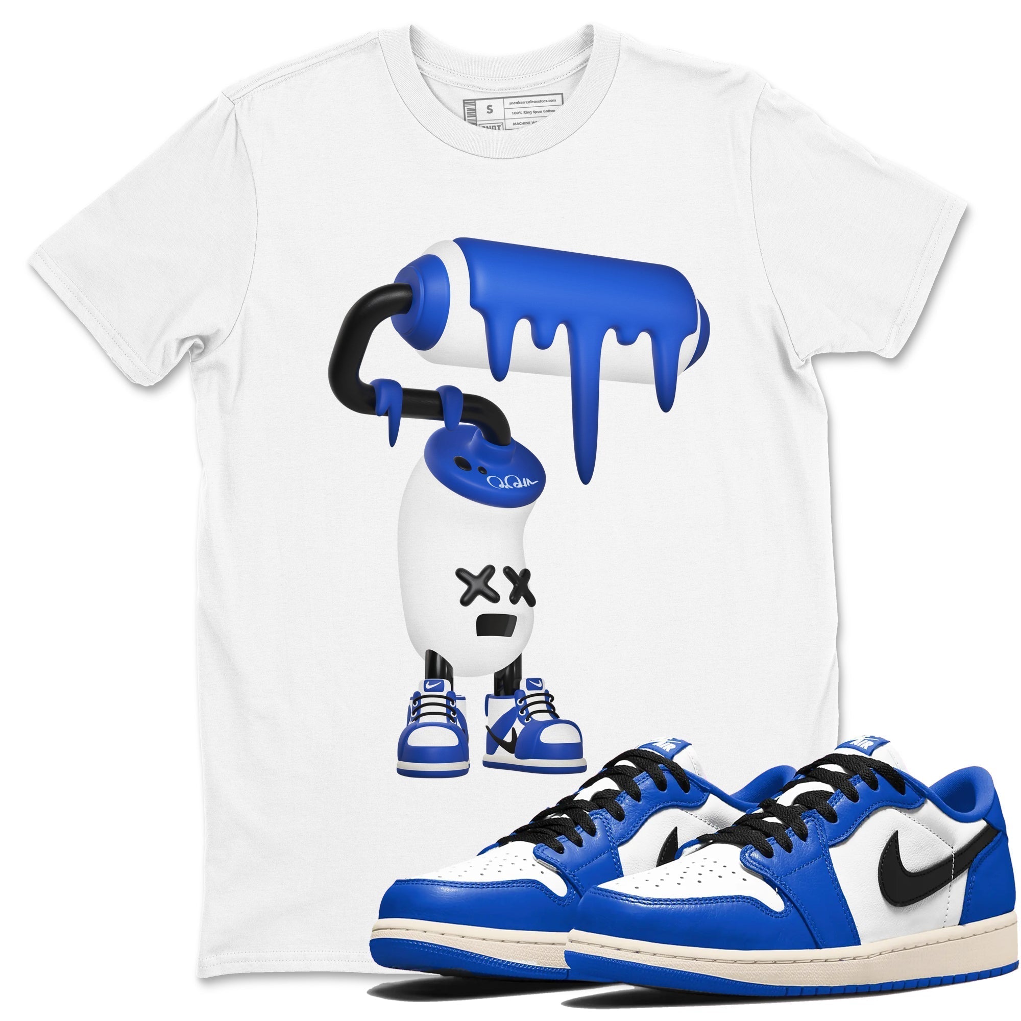 3D Paint Roller snkmatch Tees - Air Jordan 1 Game Royal