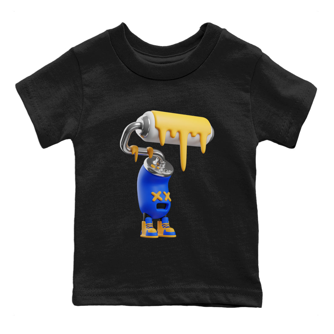 3D Paint Roller Kids Tops - Air Jordan 1 Game Royal Varsity Maize