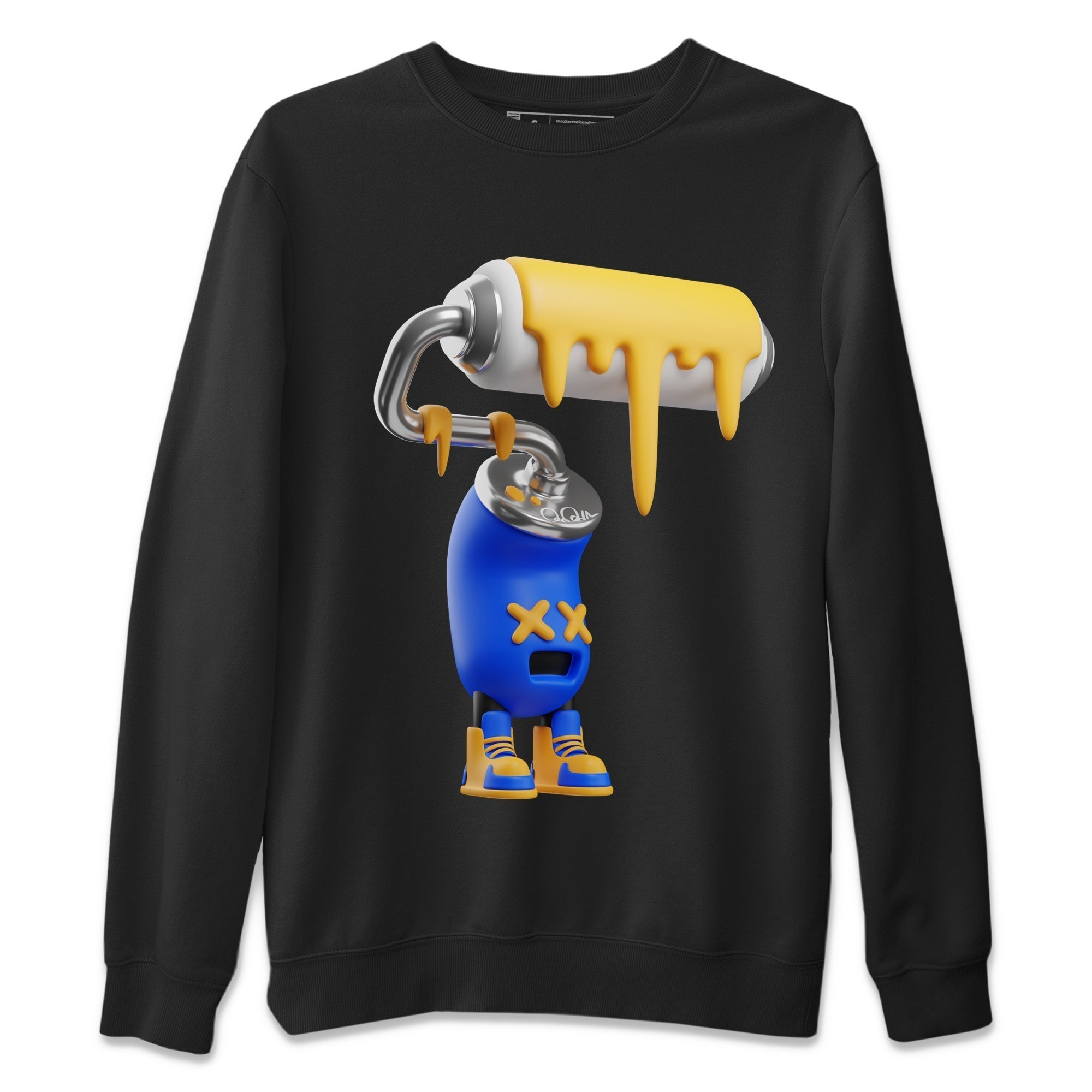 3D Paint Roller Unisex Tops - Air Jordan 1 Game Royal Varsity Maize