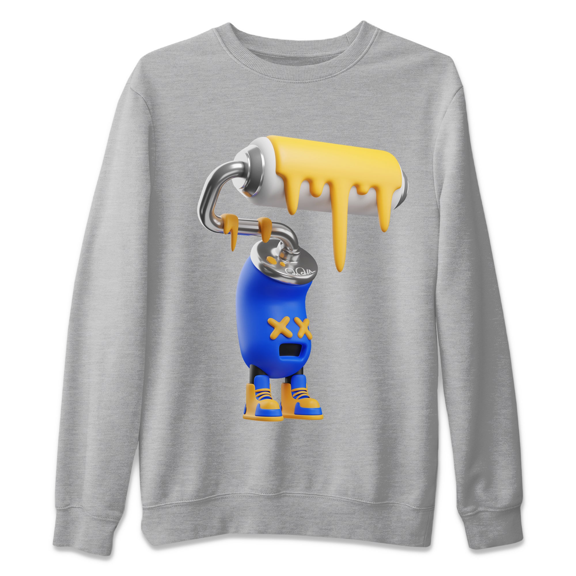 3D Paint Roller Unisex Tops - Air Jordan 1 Game Royal Varsity Maize