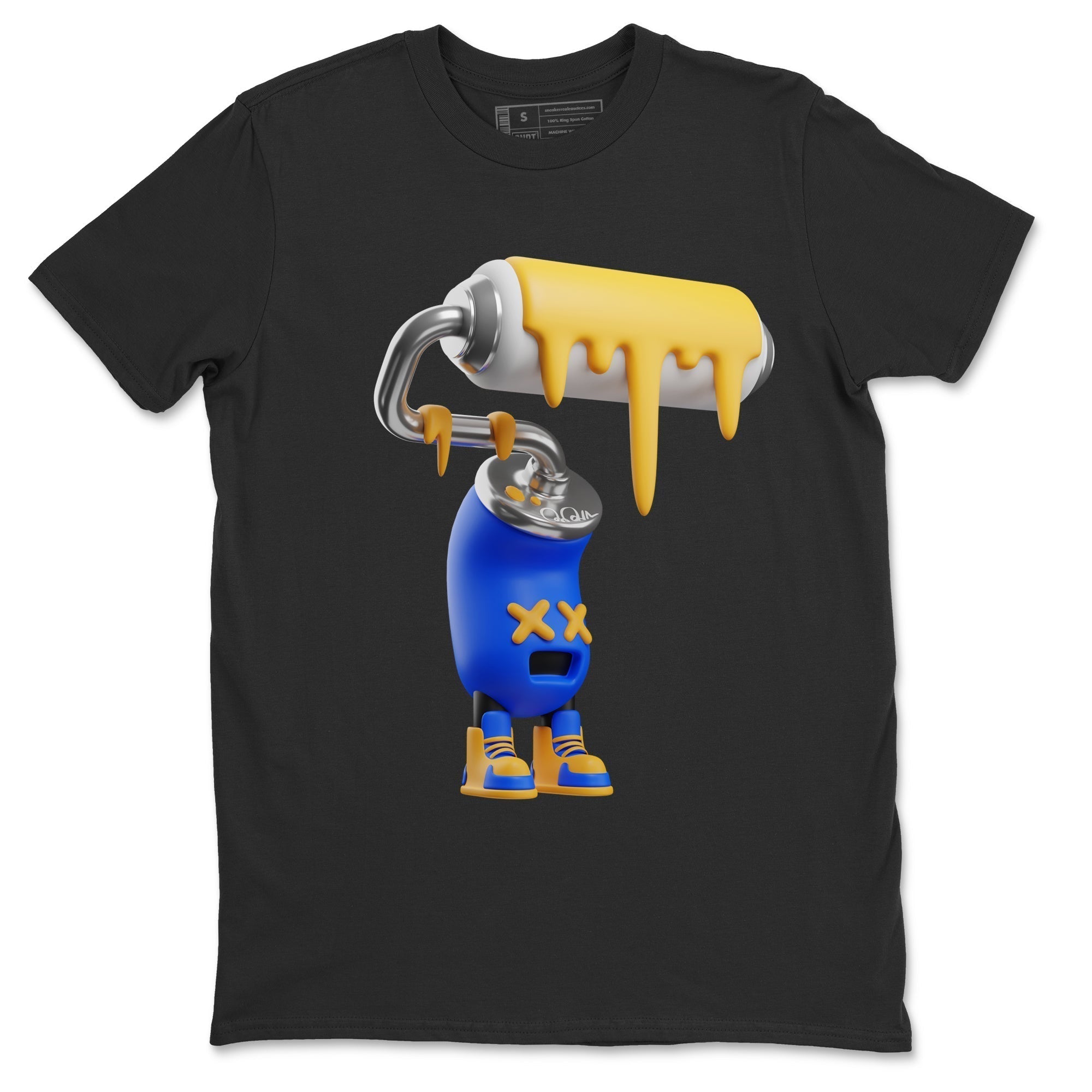 3D Paint Roller Unisex Tops - Air Jordan 1 Game Royal Varsity Maize