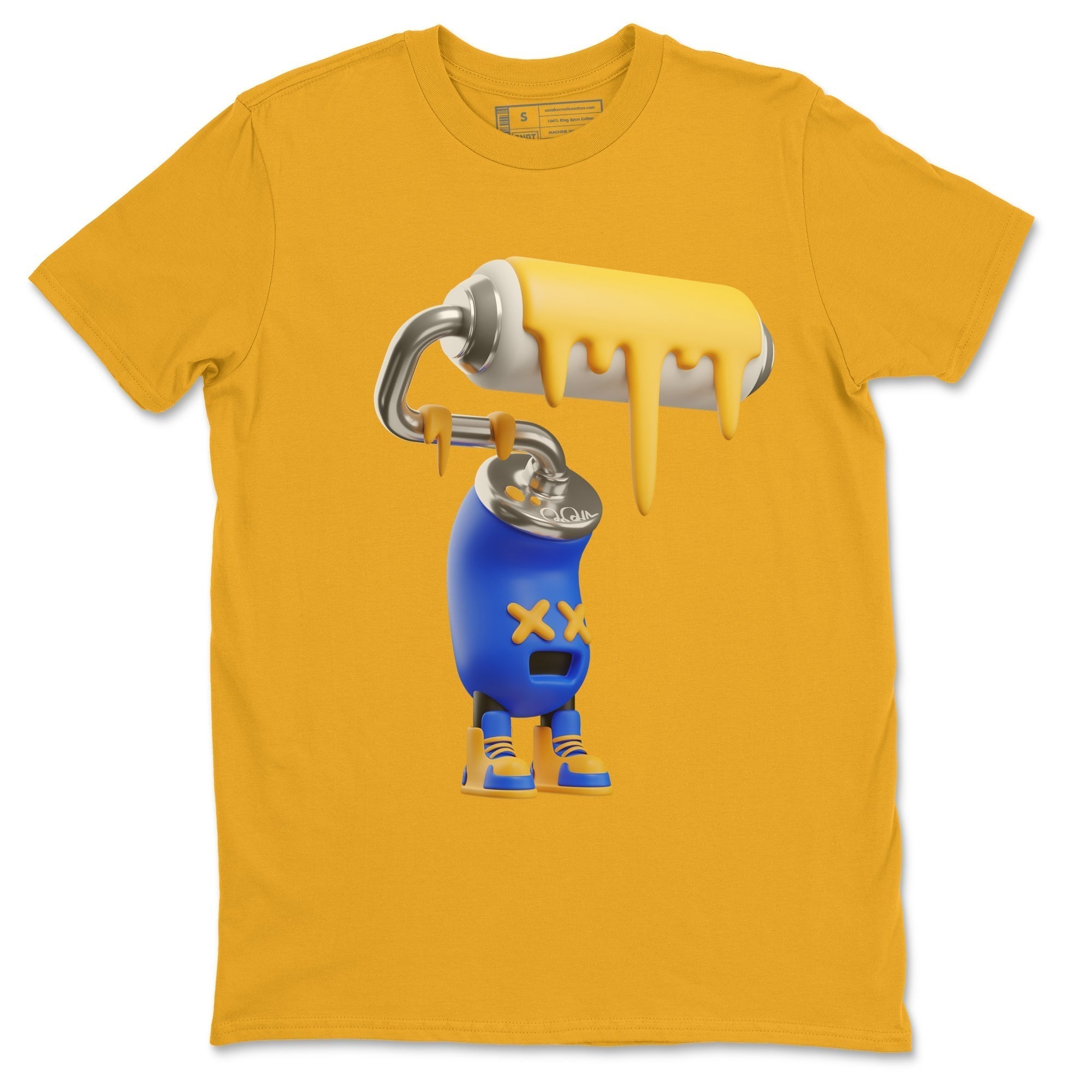 3D Paint Roller Unisex Tops - Air Jordan 1 Game Royal Varsity Maize