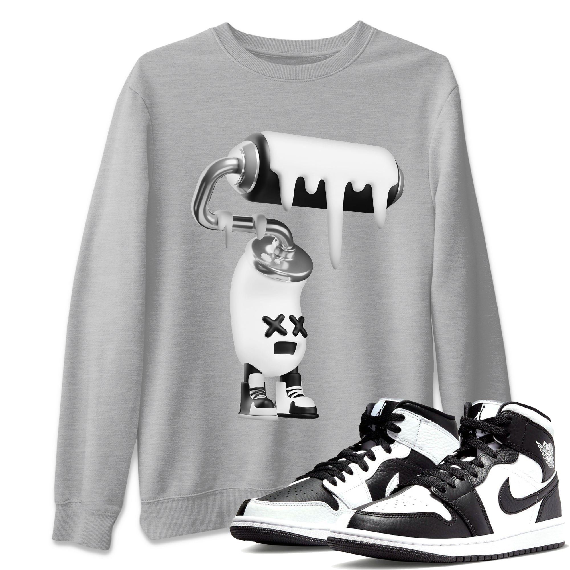 3D Paint Roller Unisex Tops - Air Jordan 1 Homage
