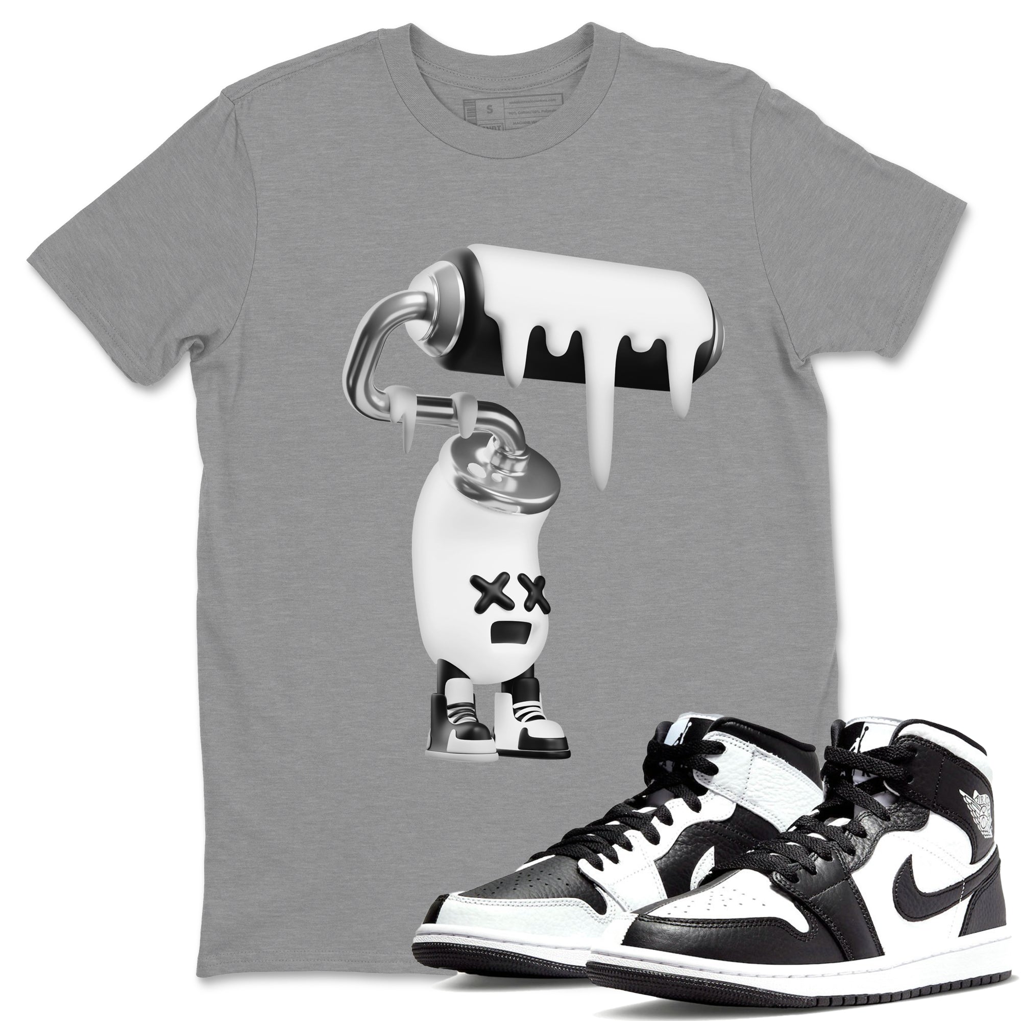 3D Paint Roller Unisex Tops - Air Jordan 1 Homage