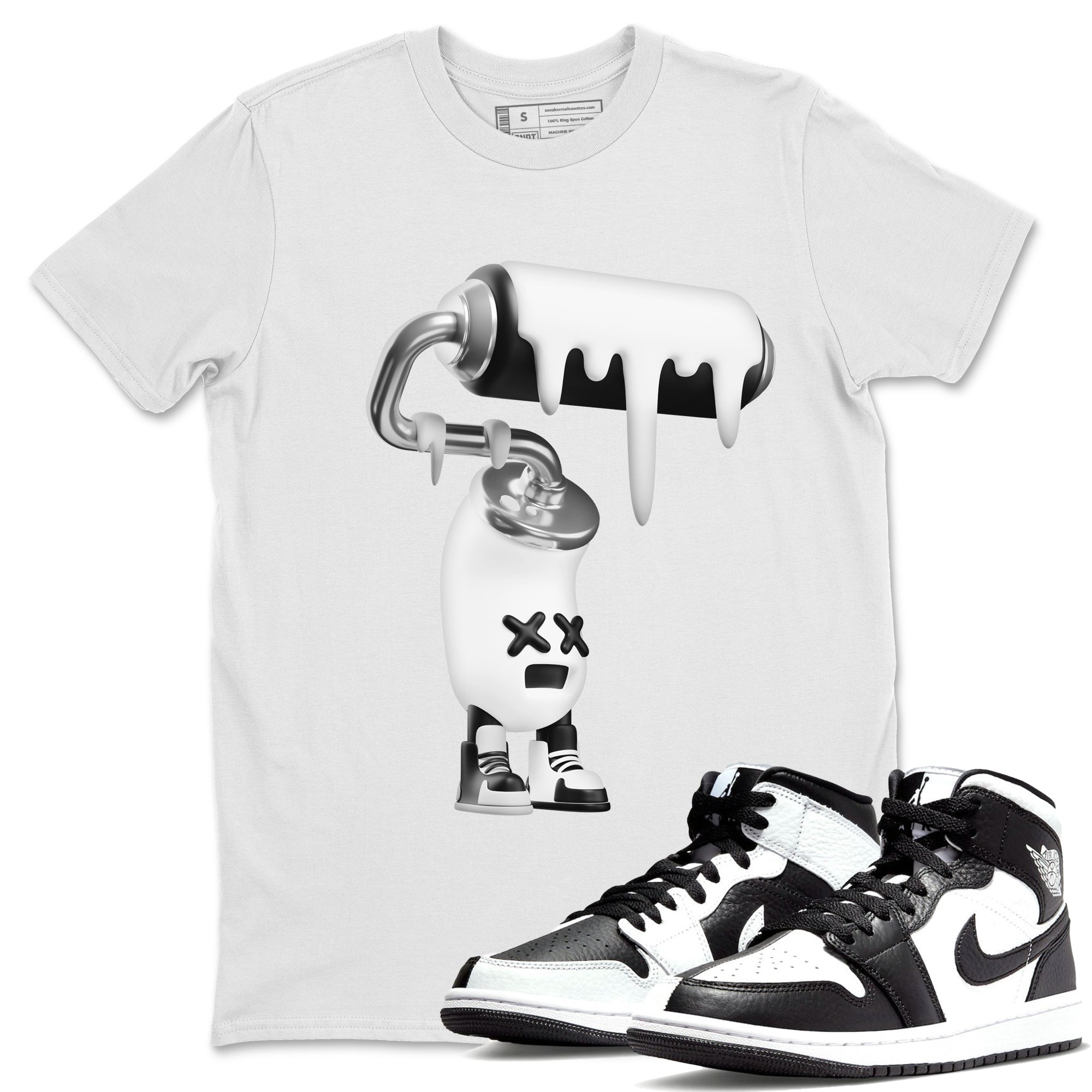 3D Paint Roller Unisex Tops - Air Jordan 1 Homage