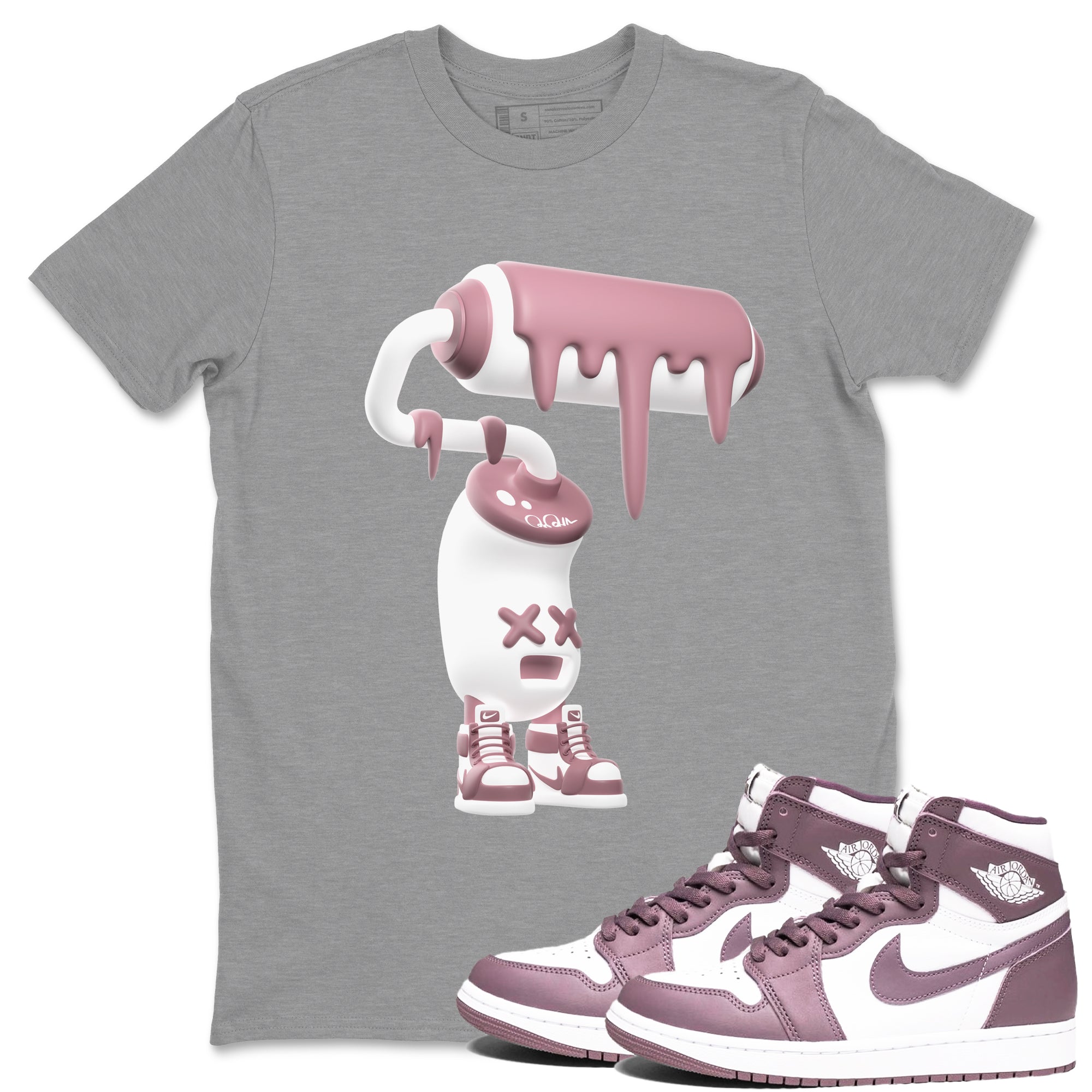 3D Paint Roller snkmatch Tee - Air Jordan 1 Mauve
