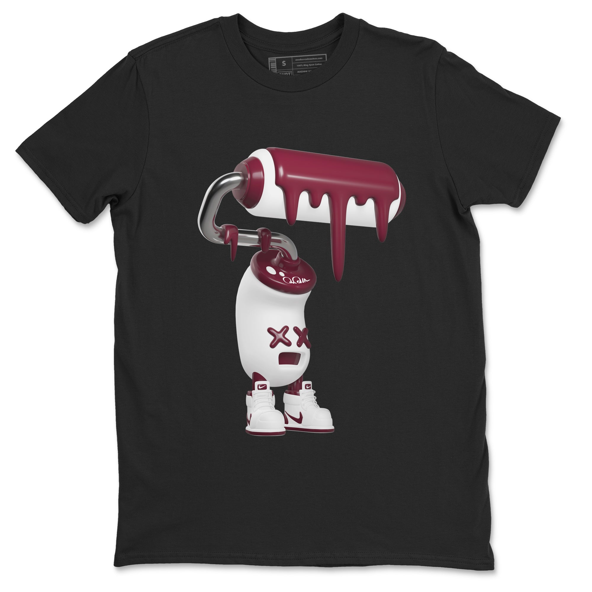 3D Paint Roller snkmatch Tee - Air Jordan 1 Metallic Burgundy