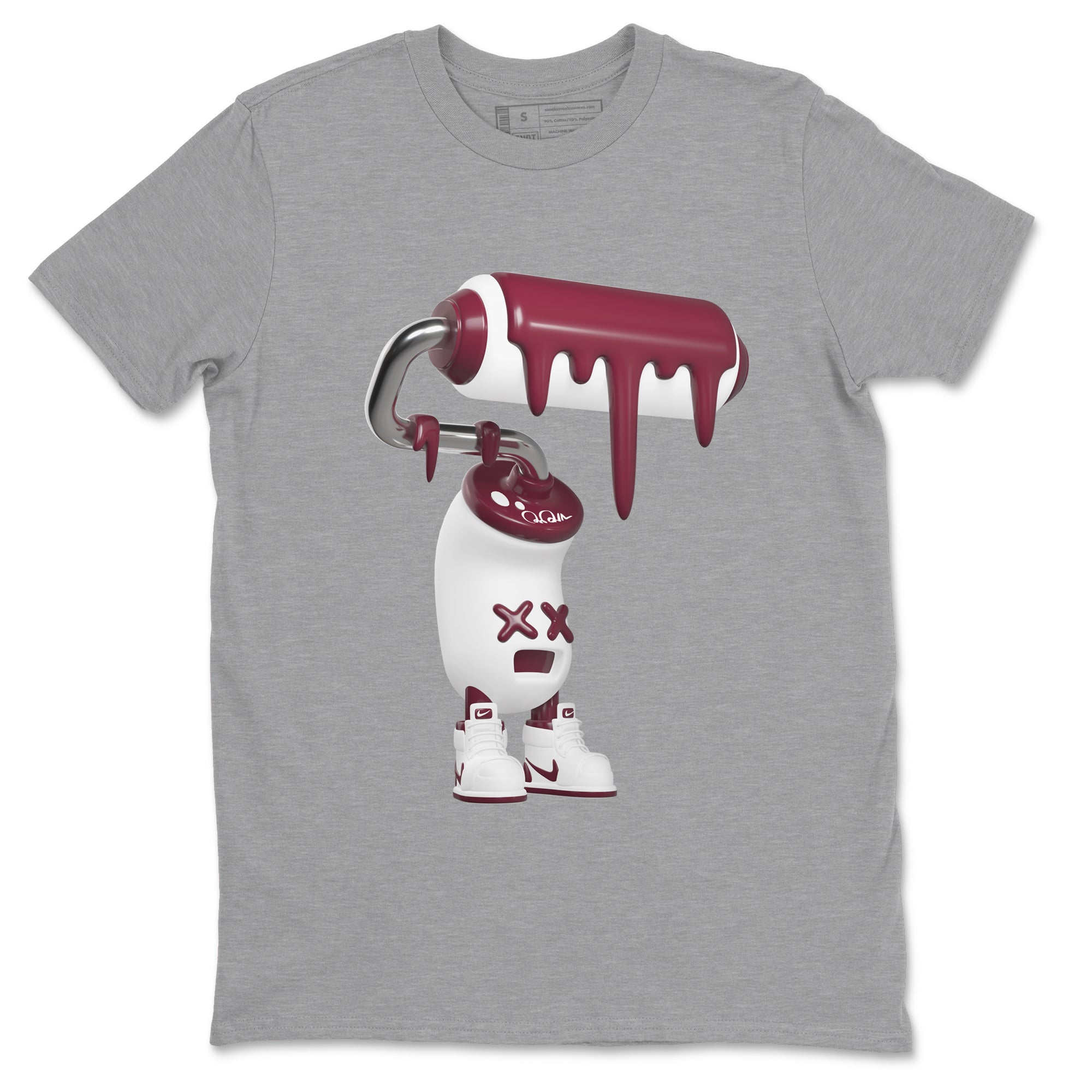 3D Paint Roller snkmatch Tee - Air Jordan 1 Metallic Burgundy