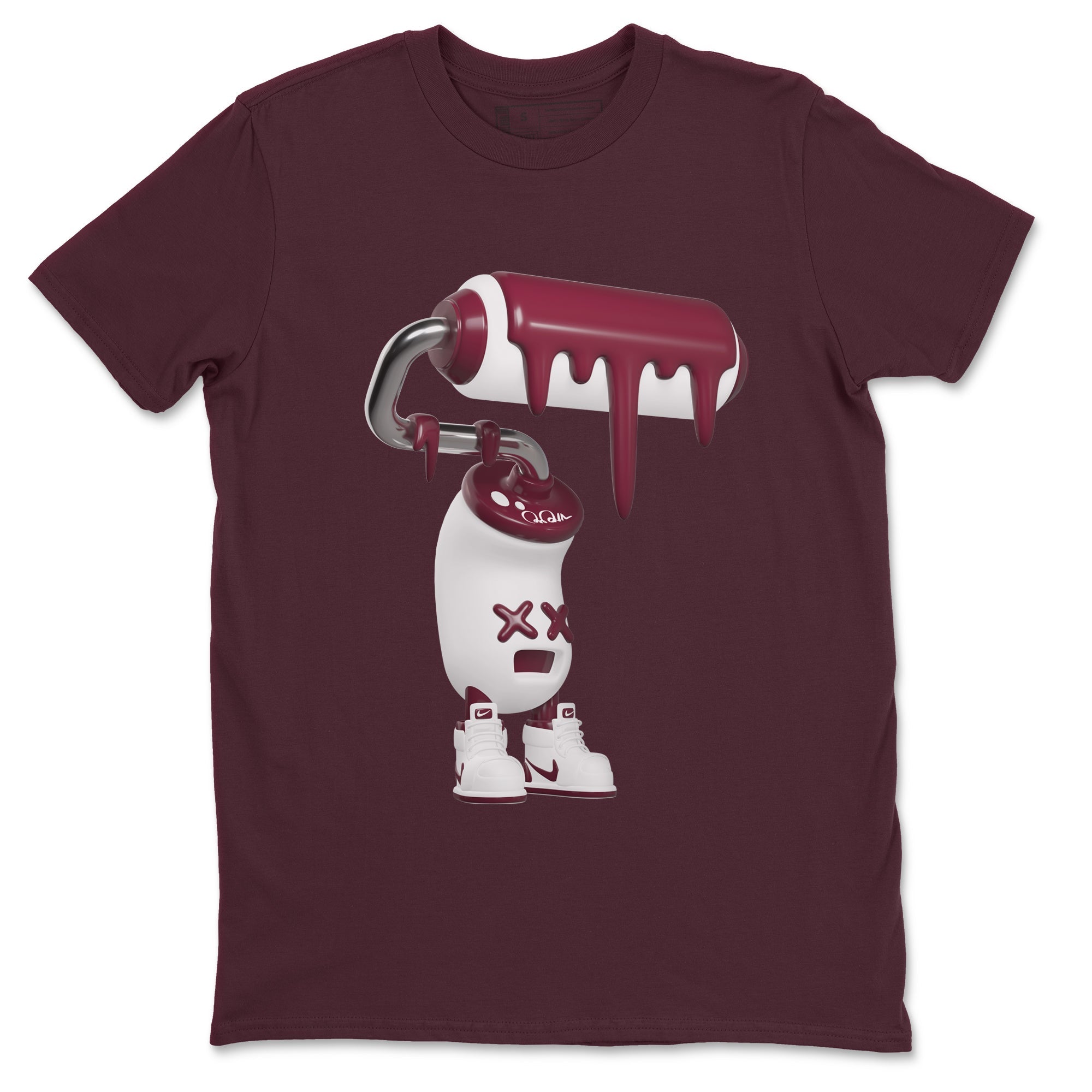 3D Paint Roller snkmatch Tee - Air Jordan 1 Metallic Burgundy