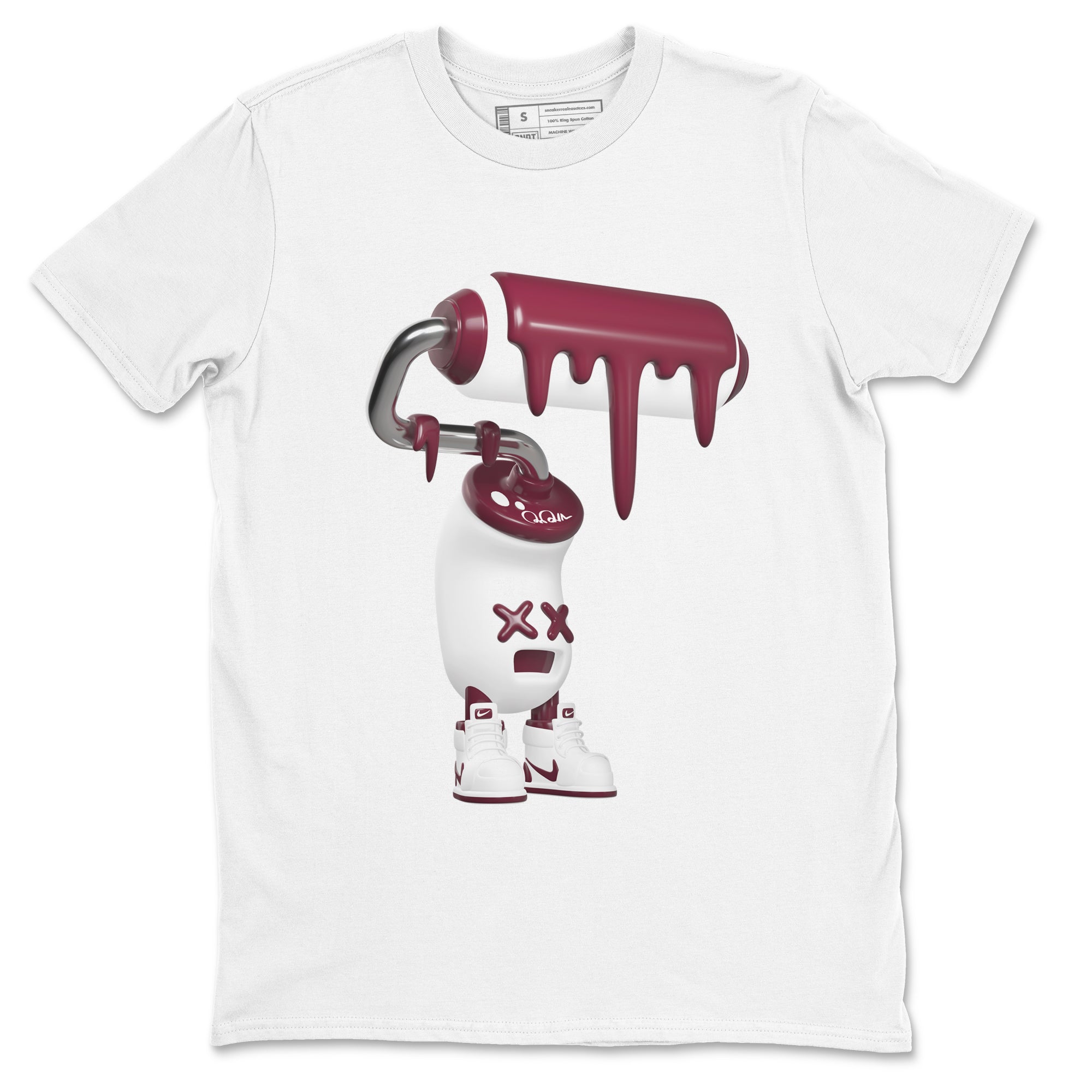 3D Paint Roller snkmatch Tee - Air Jordan 1 Metallic Burgundy
