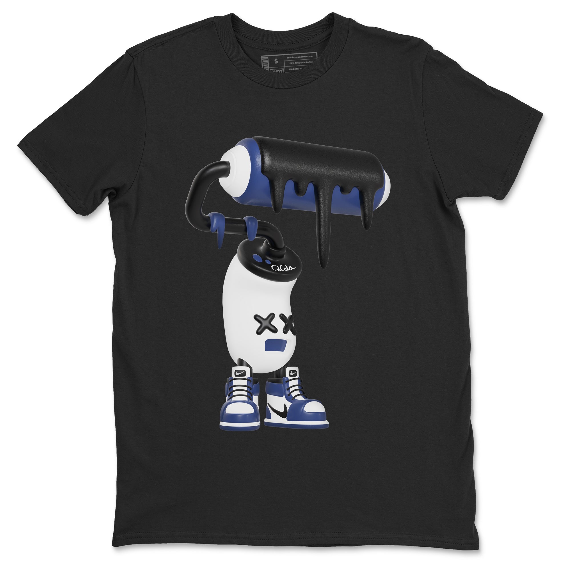 3D Paint Roller snkmatch Tees - Air Jordan 1 Midnight Navy