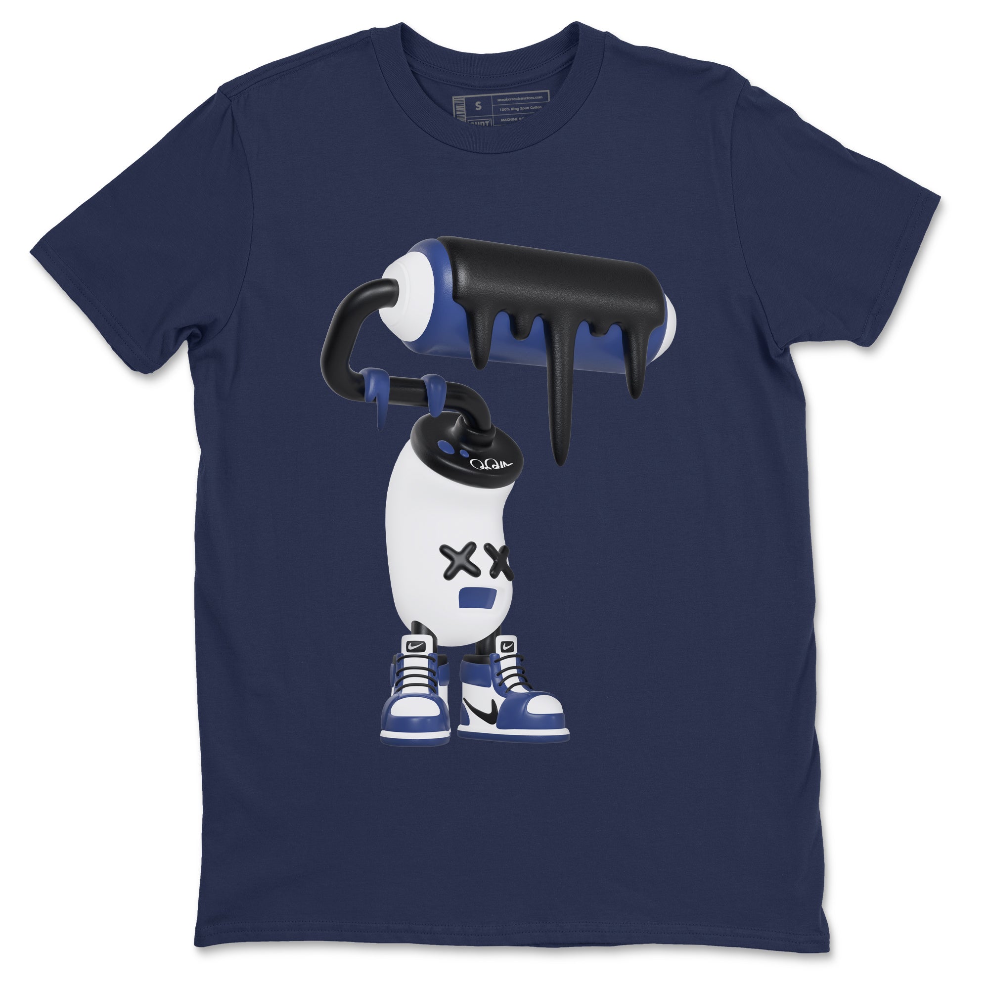 3D Paint Roller snkmatch Tees - Air Jordan 1 Midnight Navy