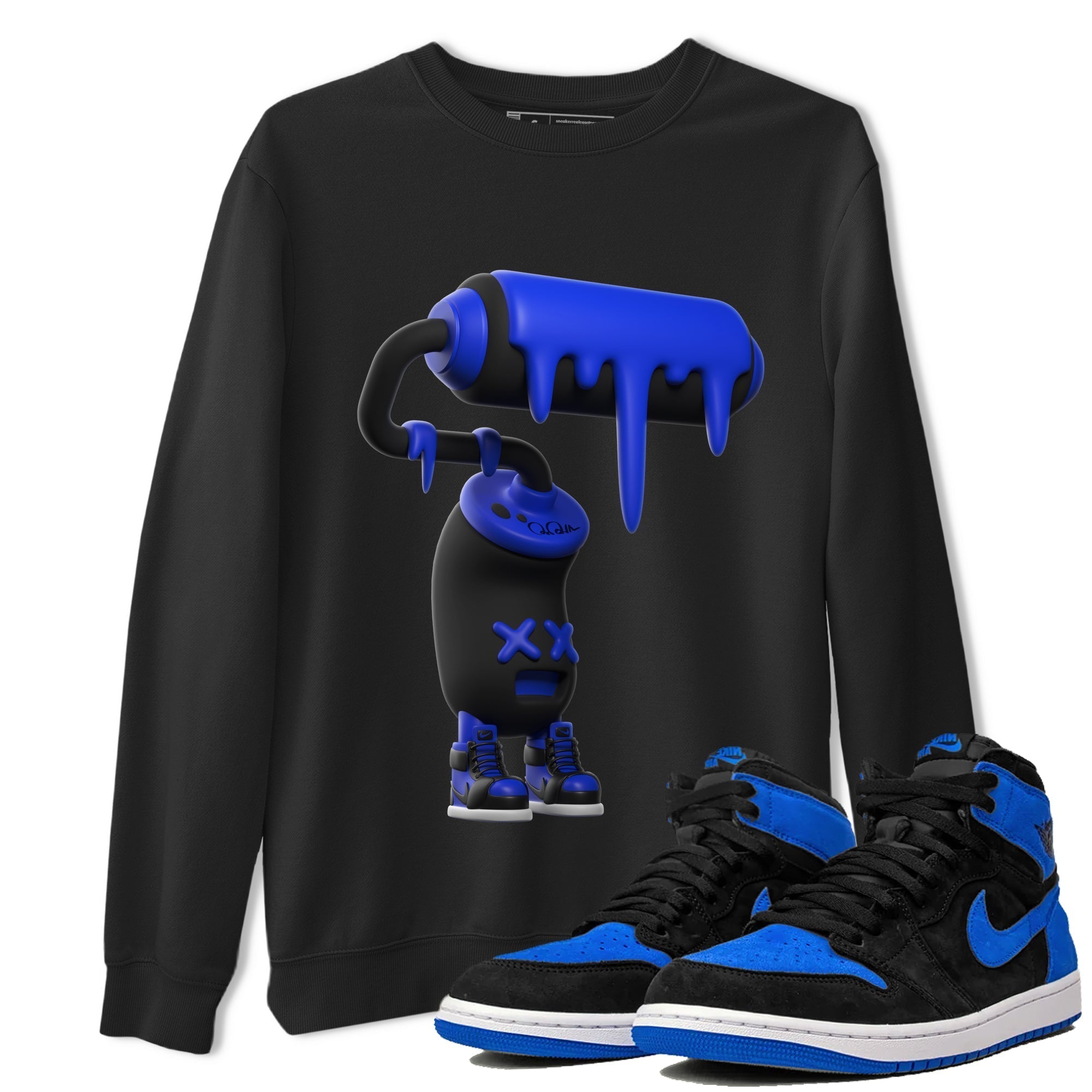 3D Paint Roller snkmatch Tee - Air Jordan 1 Royal Reimagined