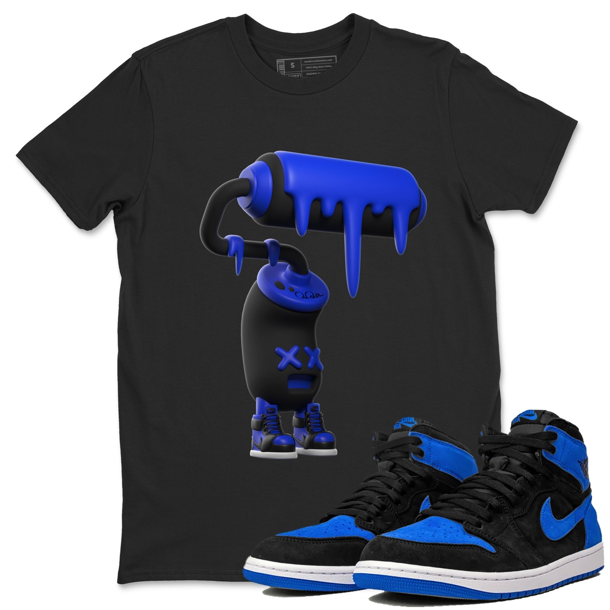 3D Paint Roller snkmatch Tee - Air Jordan 1 Royal Reimagined