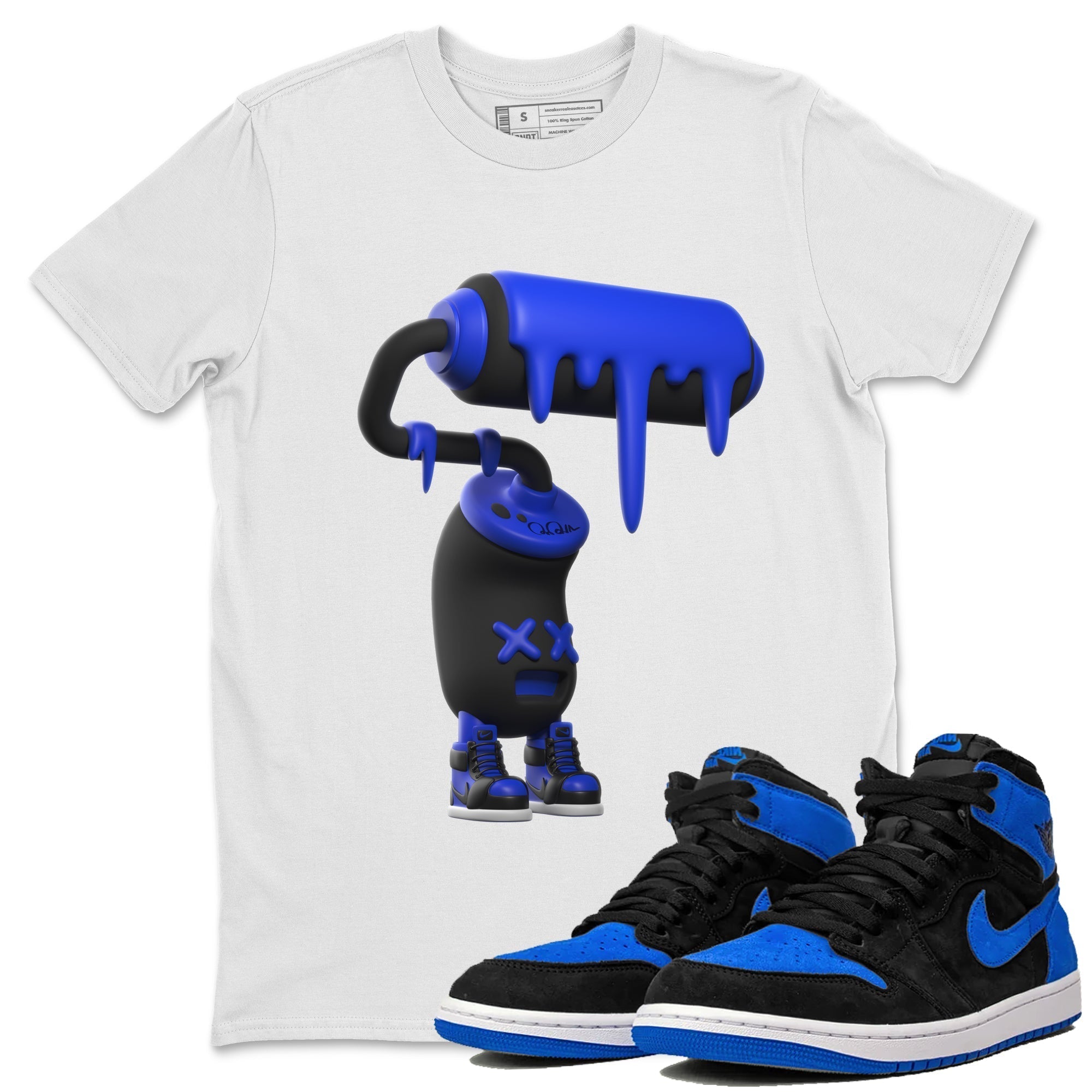 3D Paint Roller snkmatch Tee - Air Jordan 1 Royal Reimagined