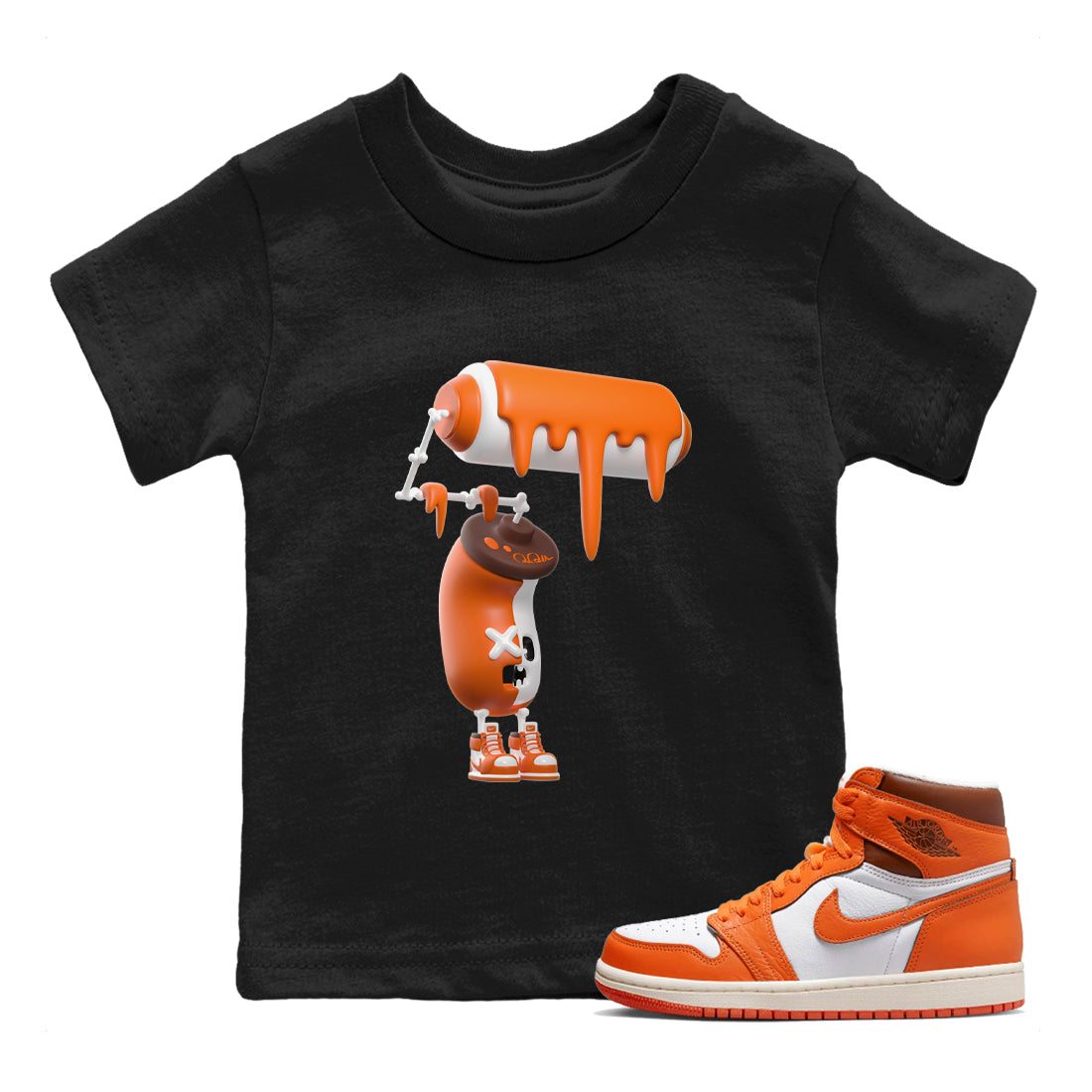3D Paint Roller snkmatch Tee Kids - Air Jordan 1 Starfish