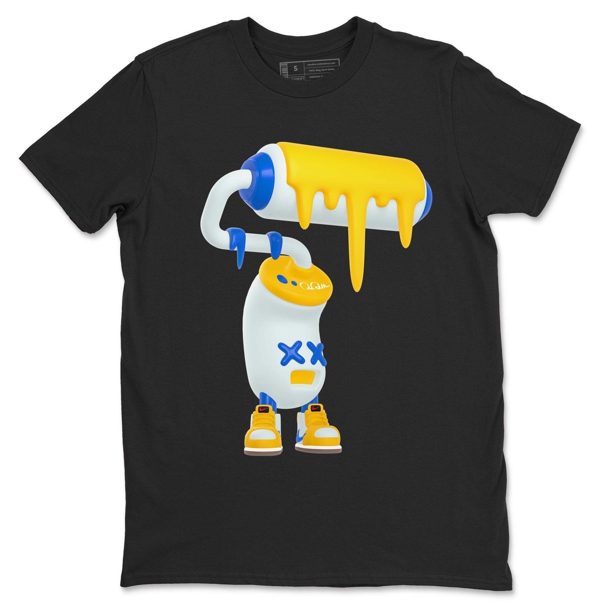 3D Paint Roller snkmatch Tees - Air Jordan 1 Travis Scott Canary