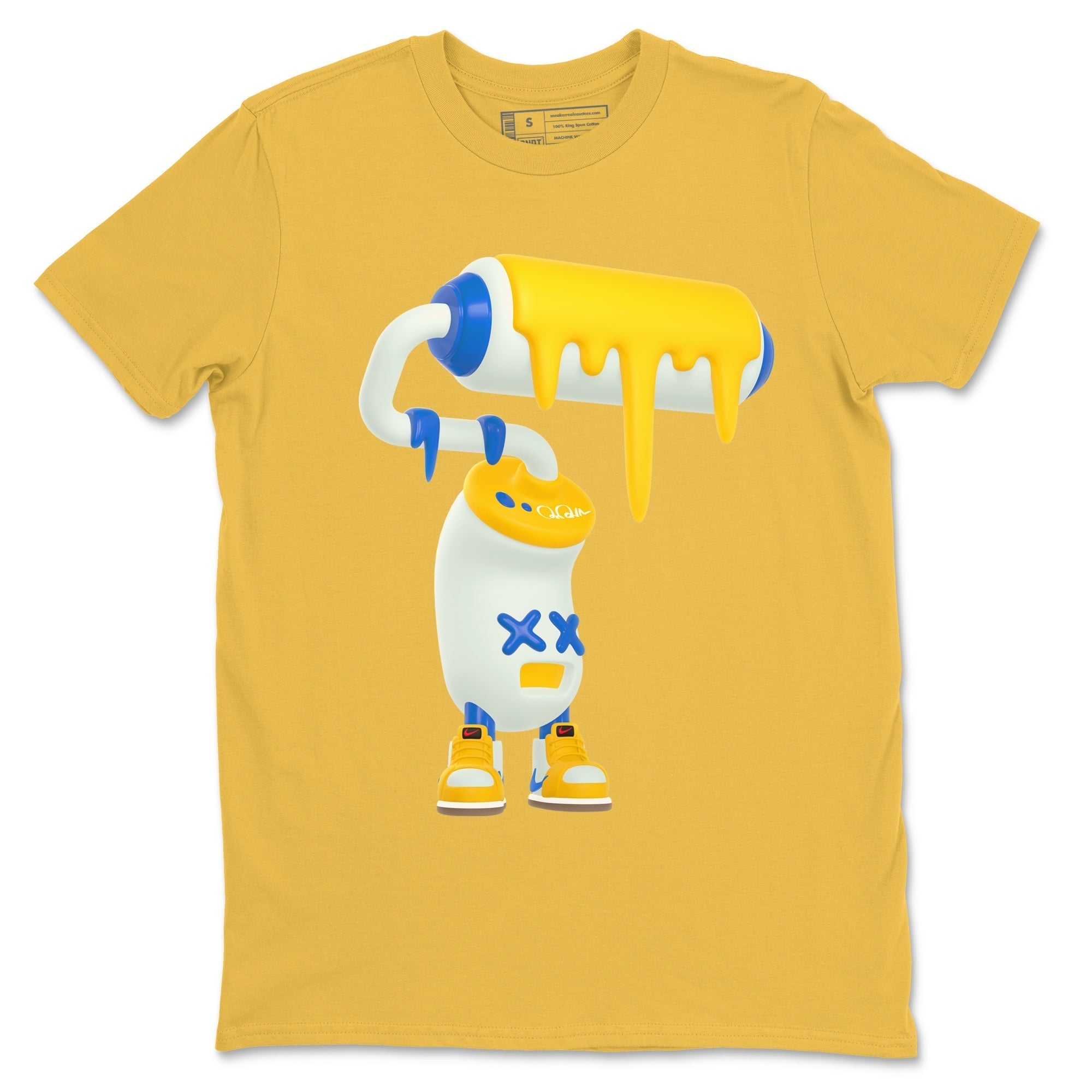 3D Paint Roller snkmatch Tees - Air Jordan 1 Travis Scott Canary