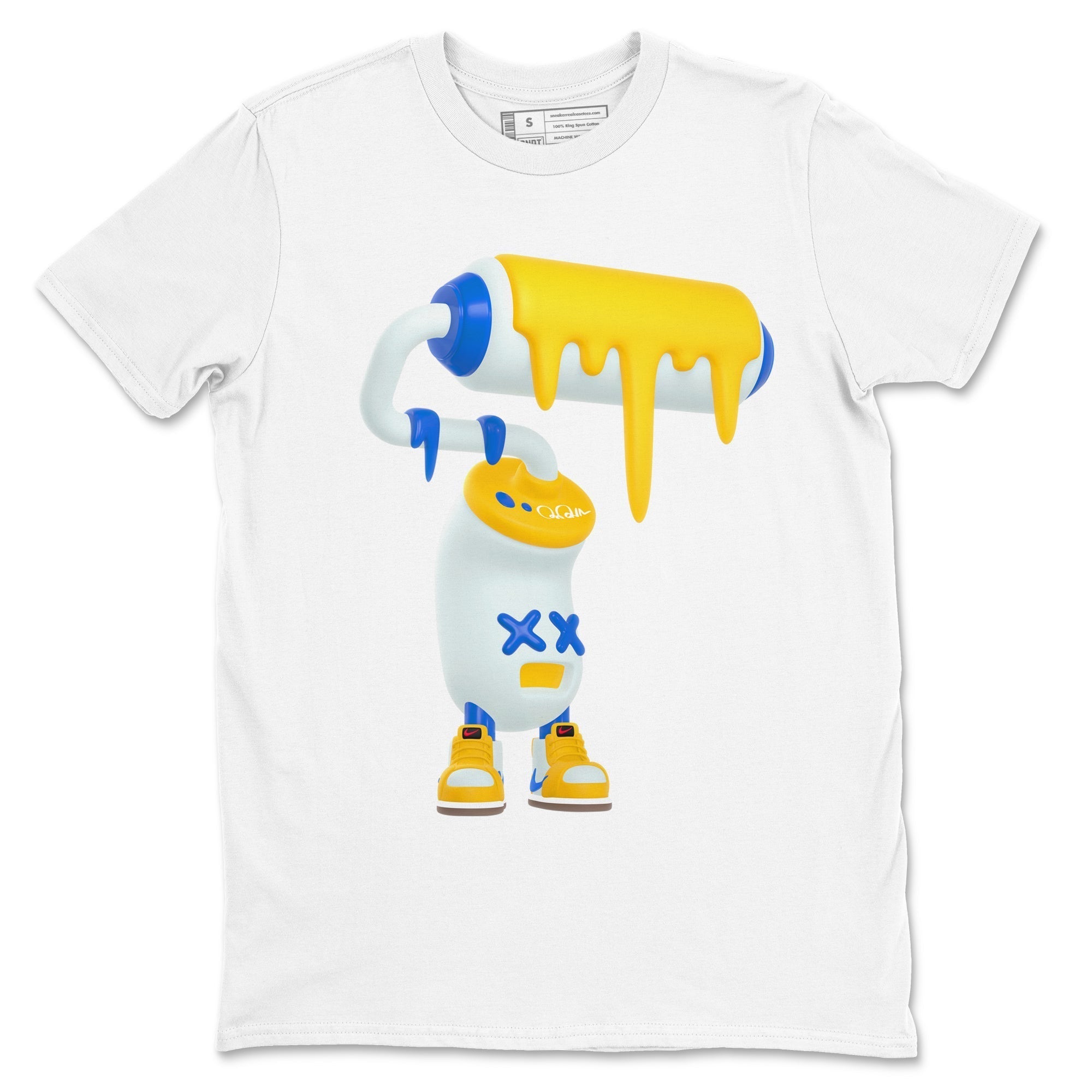 3D Paint Roller snkmatch Tees - Air Jordan 1 Travis Scott Canary