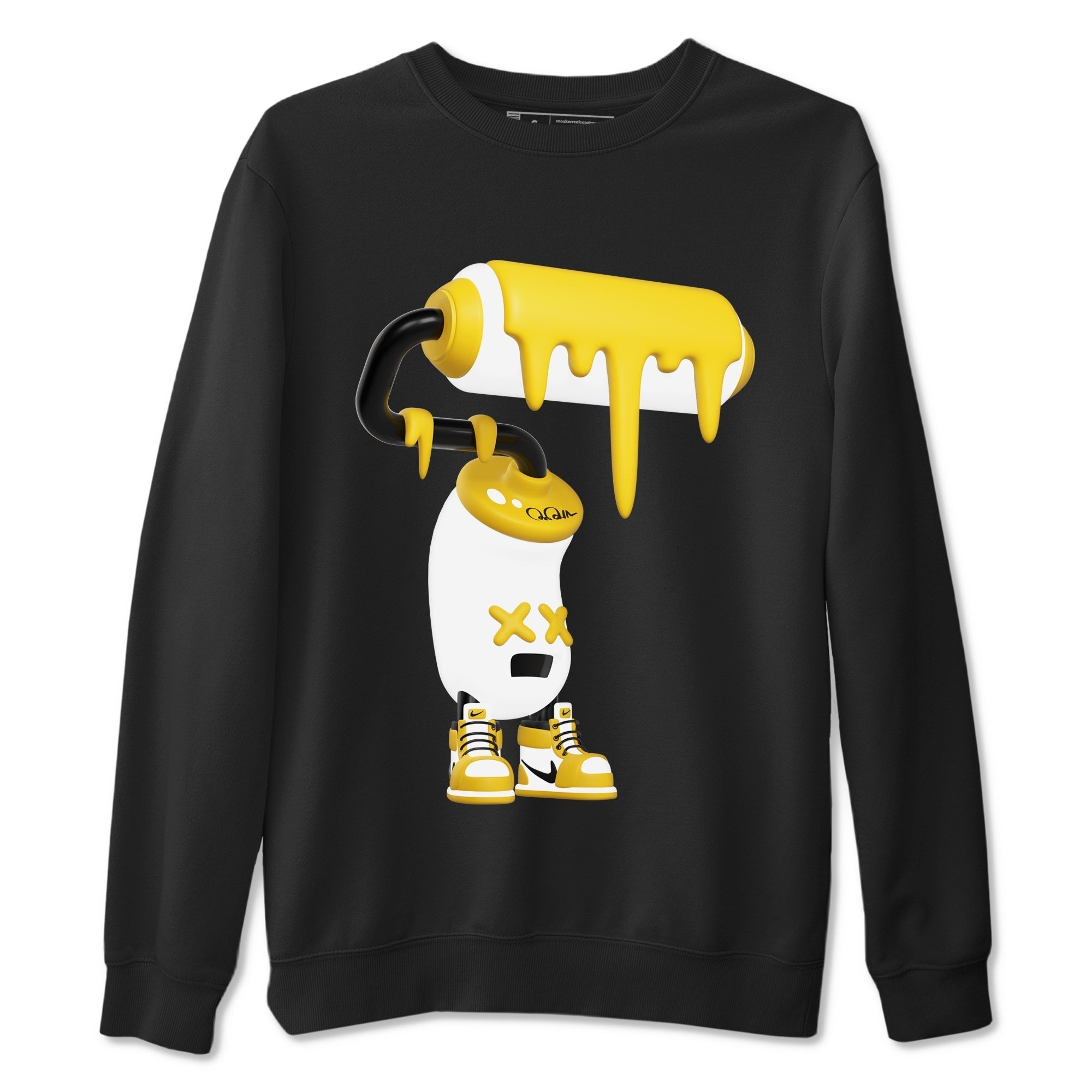 3D Paint Roller snkmatch Tees - Air Jordan 1 Yellow Ochre