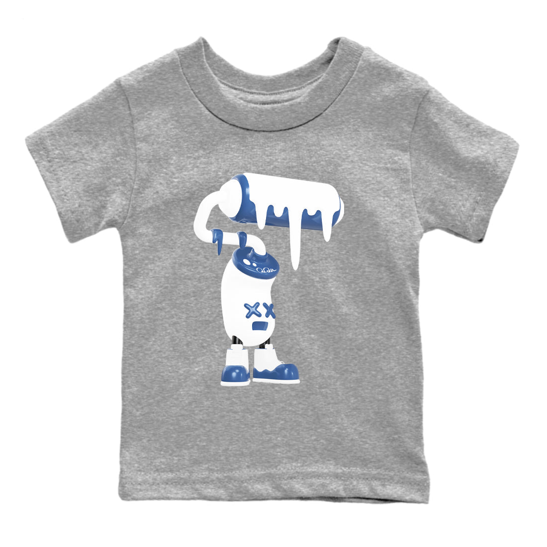3D Paint Roller snkmatch Tees Kids - Air Jordan 11 Diffused Blue
