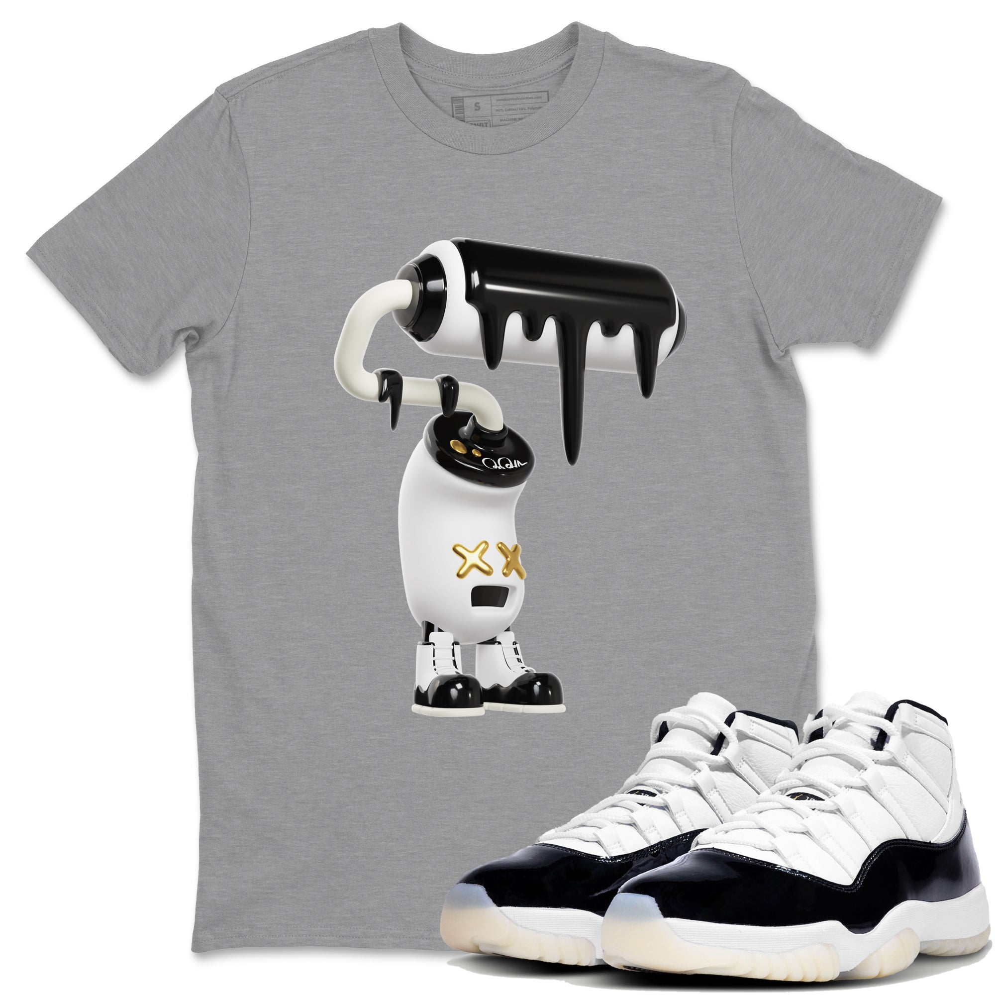 3D Paint Roller snkmatch Tee - Air Jordan 11 Gratitude