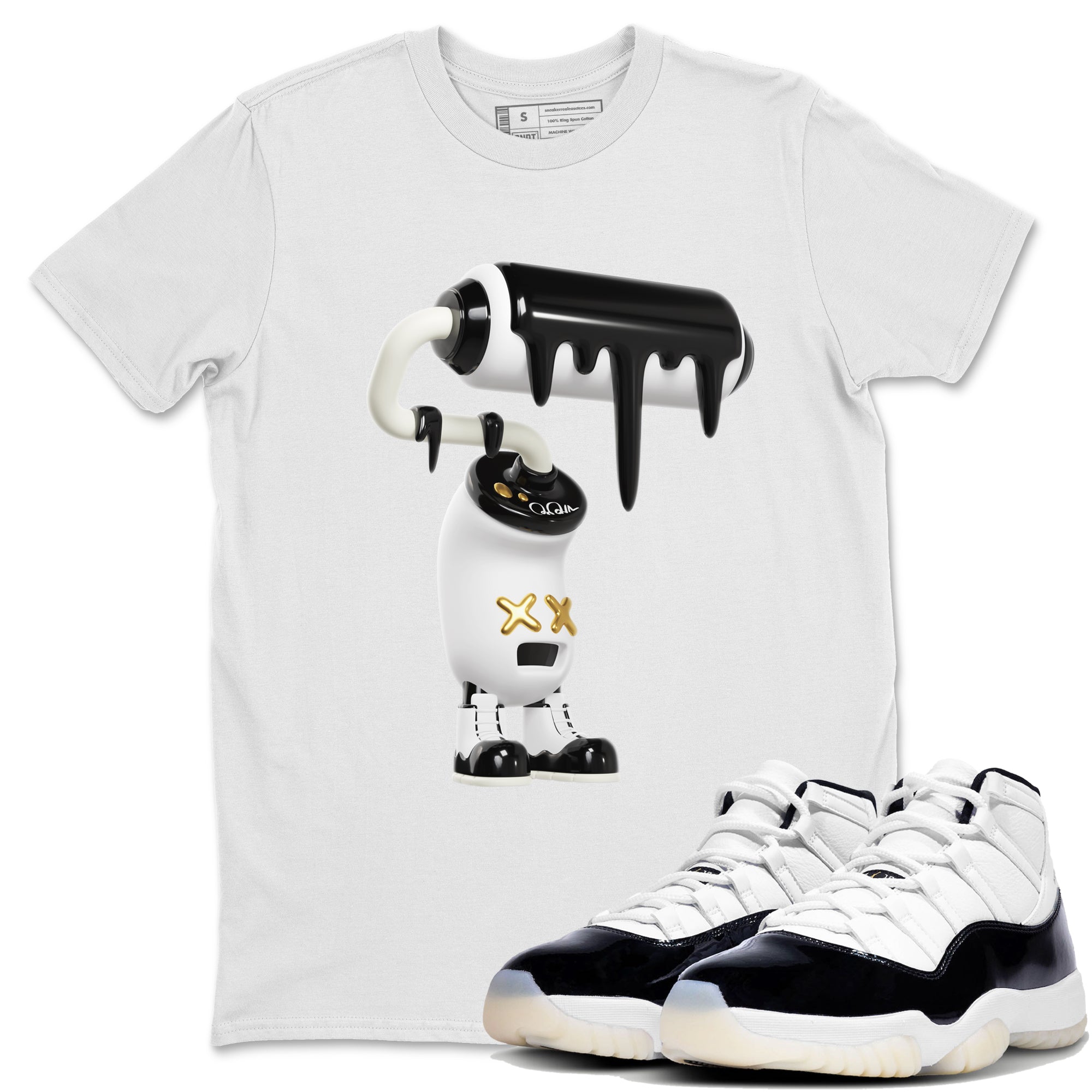 3D Paint Roller snkmatch Tee - Air Jordan 11 Gratitude