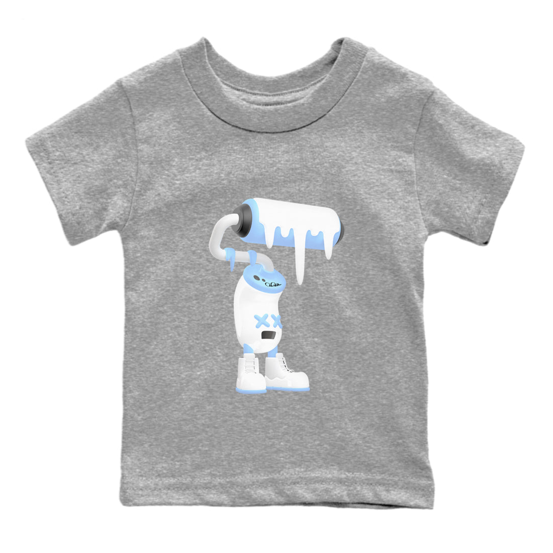 3D Paint Roller snkmatch Tees Kids - Air Jordan 11 Legend Blue
