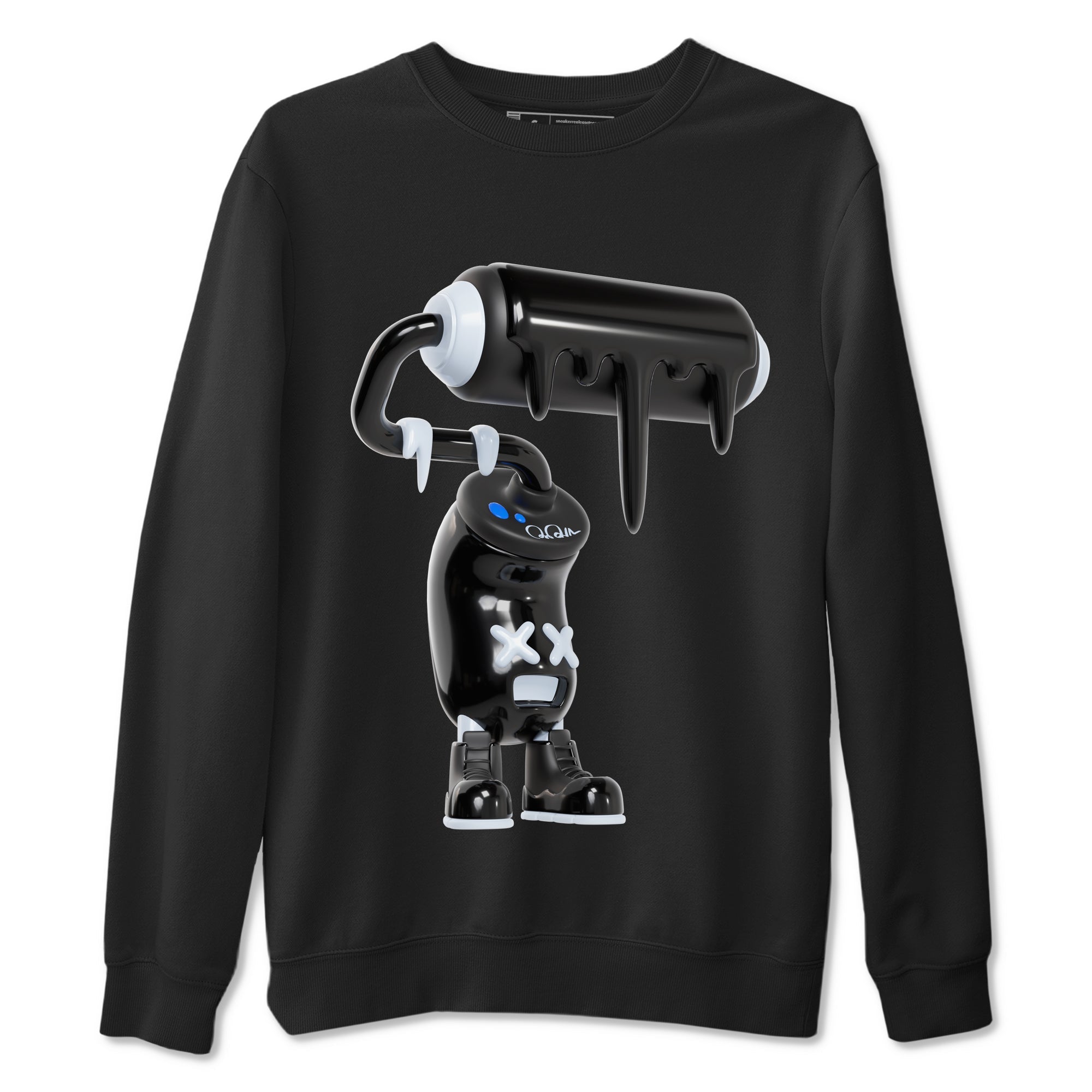 3D Paint Roller snkmatch Tees - Air Jordan 11 Black and Varsity Royal