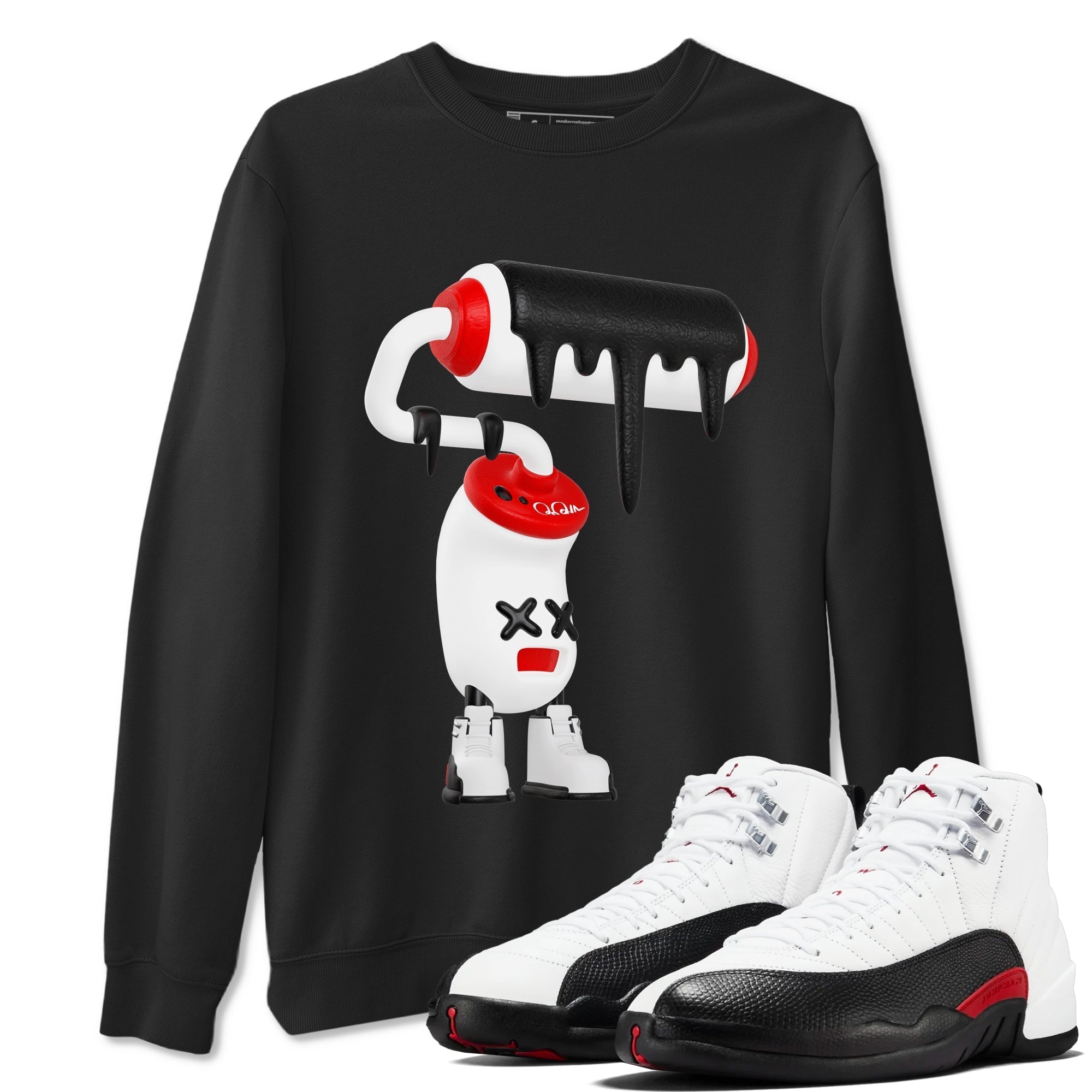 3D Paint Roller snkmatch Tees - Air Jordan 12 Taxi Flip