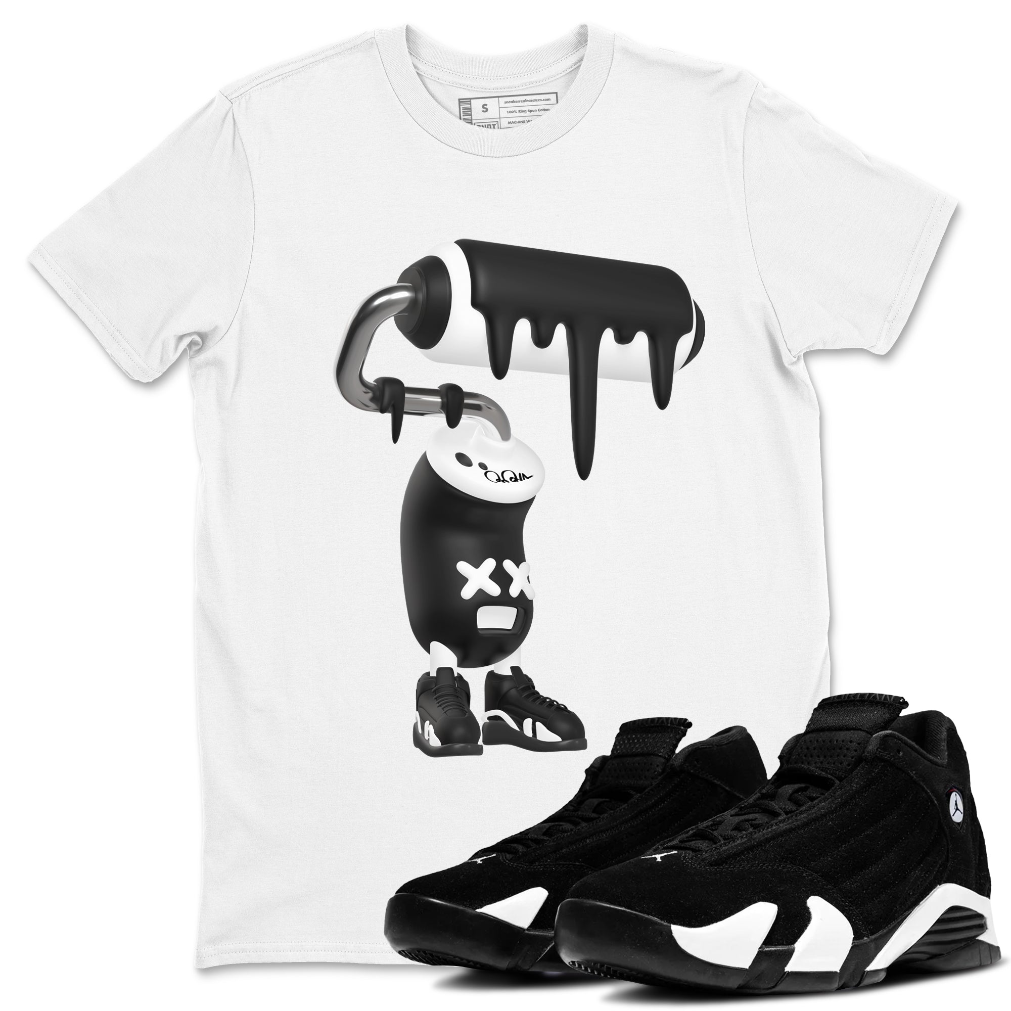 3D Paint Roller snkmatch Tee - Air Jordan 14 Panda