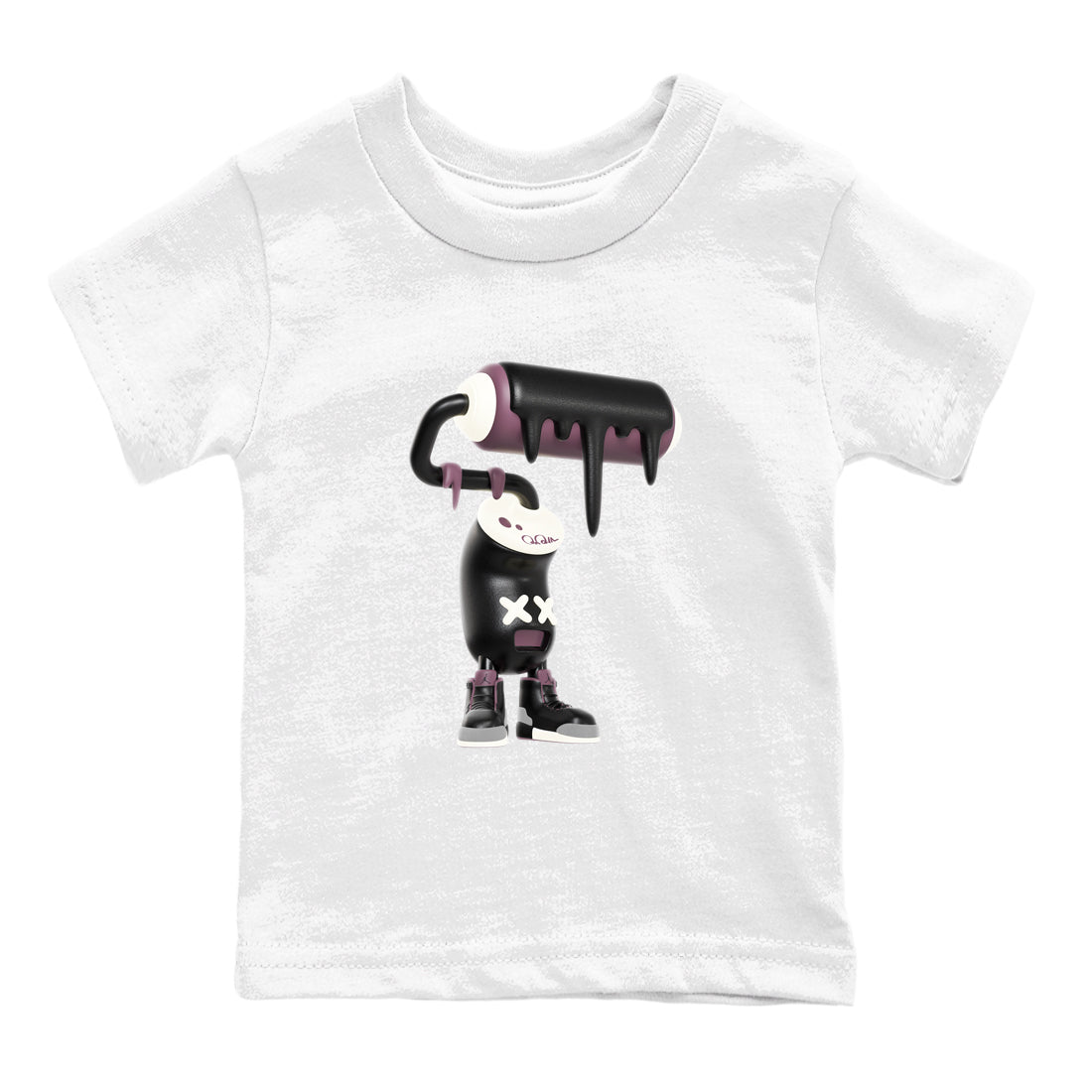 3D Paint Roller snkmatch Tees Kids - Air Jordan 3 A Ma Maniere x Black