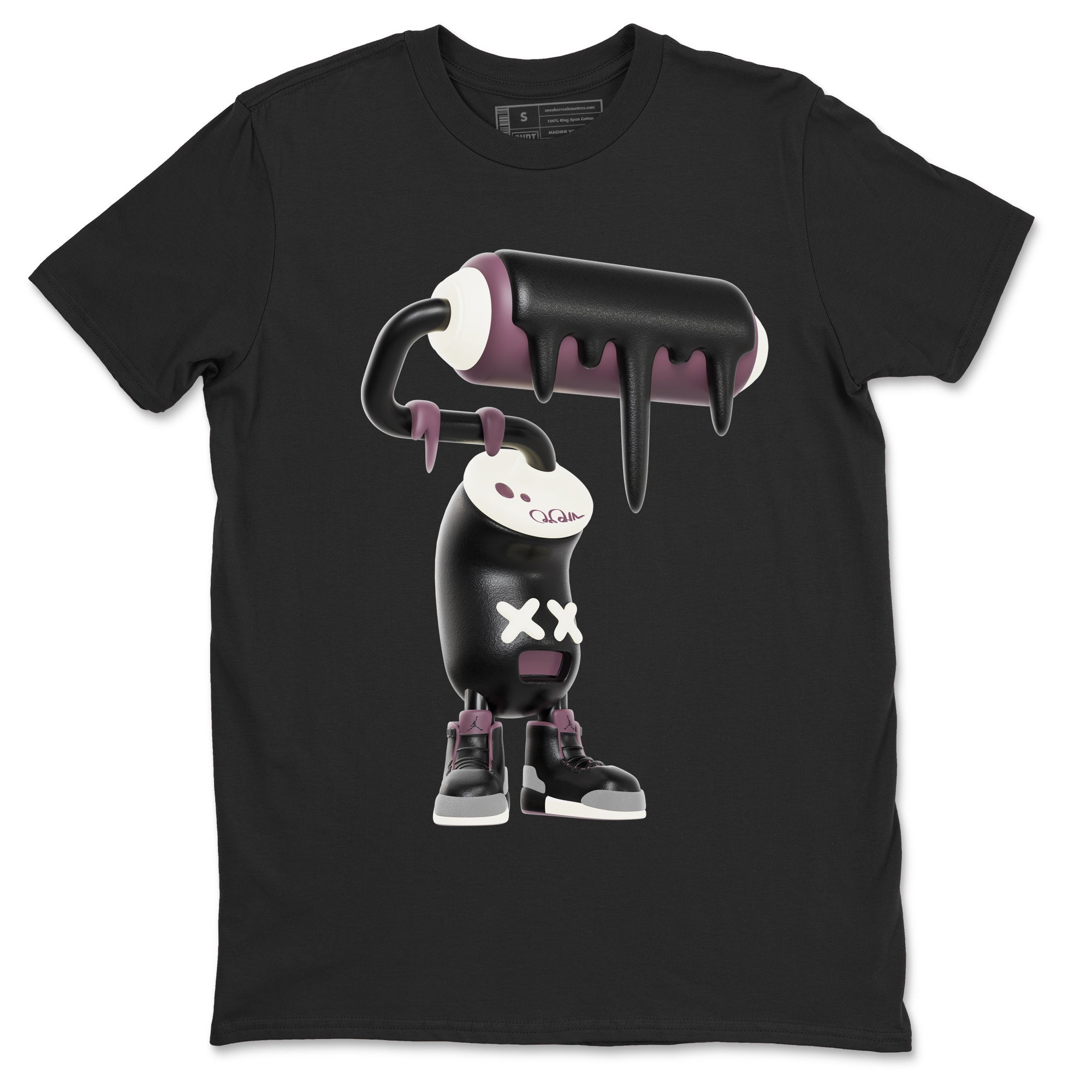 3D Paint Roller snkmatch Tees - Air Jordan 3 A Ma Maniere x Black