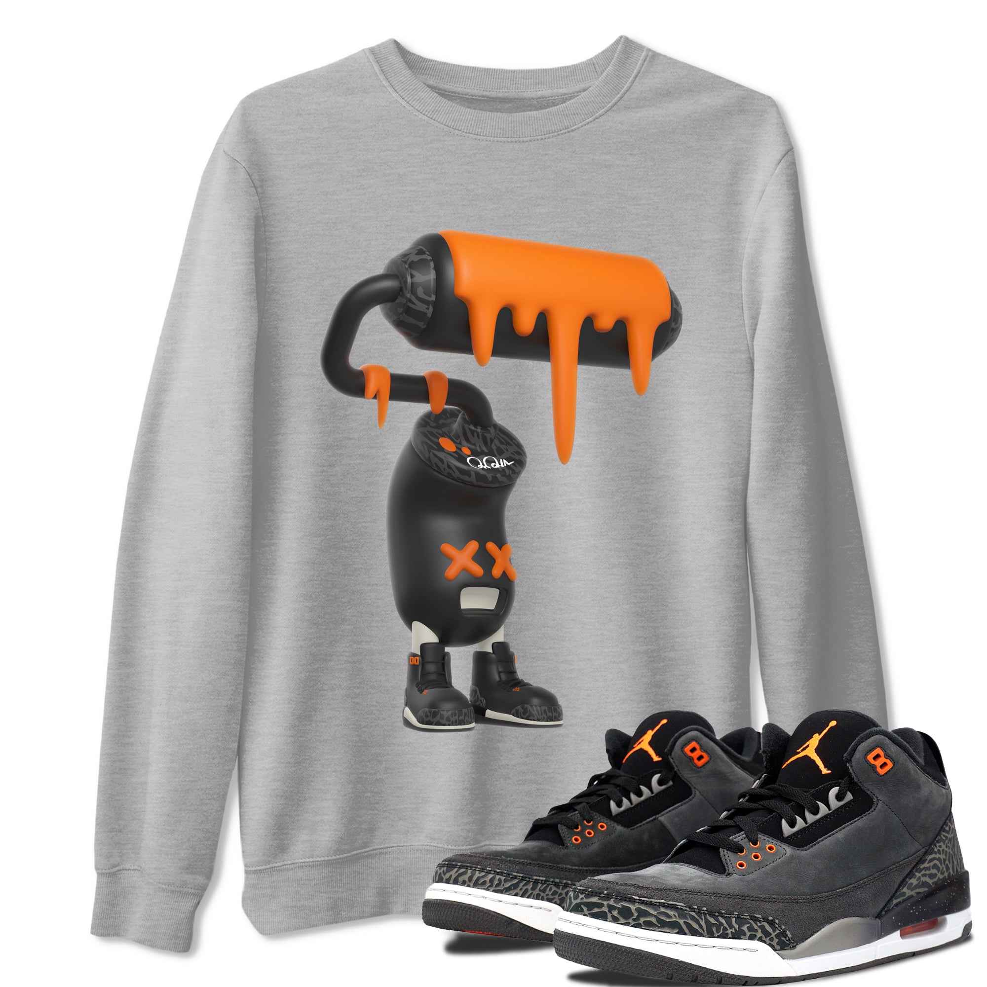 3D Paint Roller snkmatch Tee - Air Jordan 3 Fear