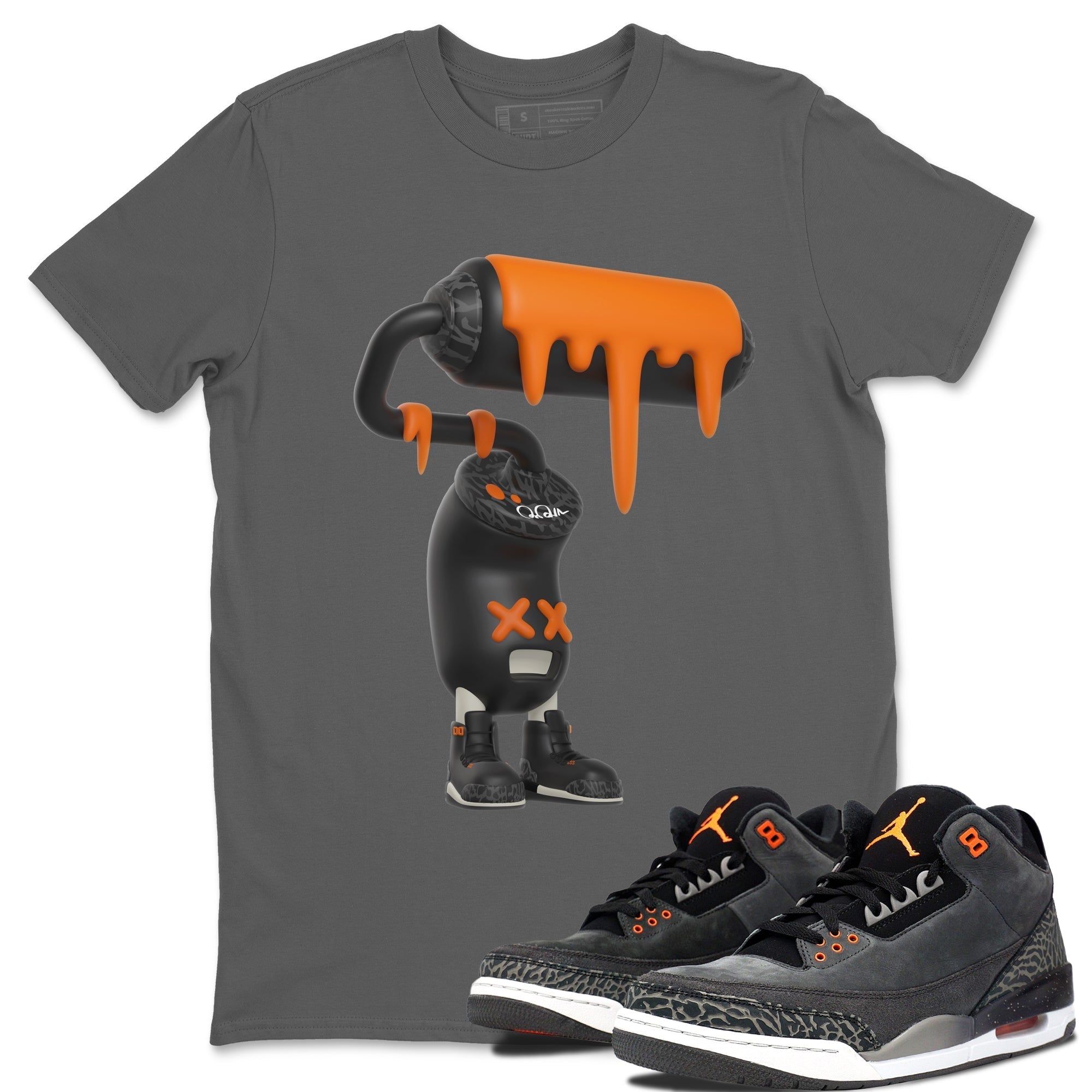 3D Paint Roller snkmatch Tee - Air Jordan 3 Fear