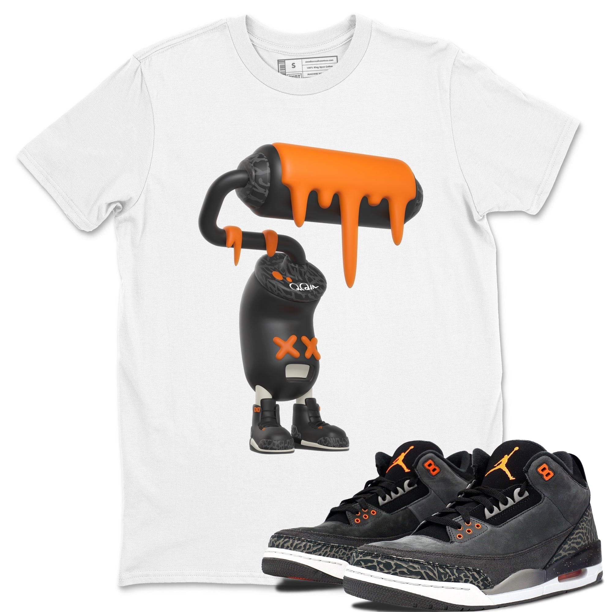 3D Paint Roller snkmatch Tee - Air Jordan 3 Fear