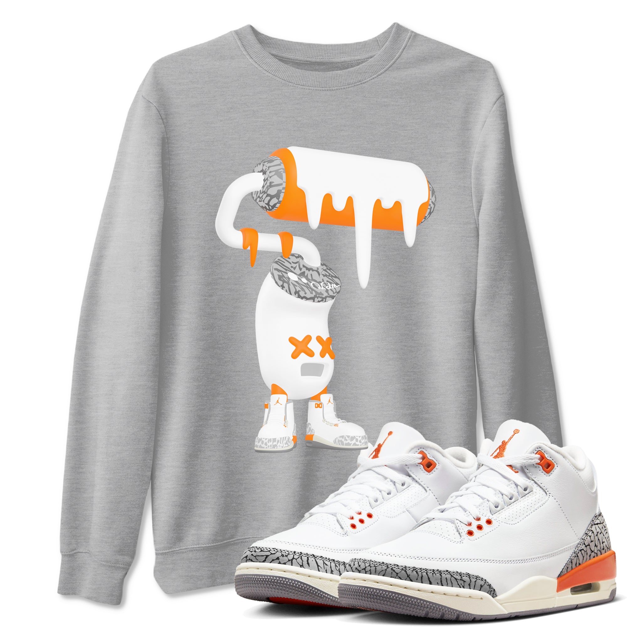 3D Paint Roller snkmatch Tees - Air Jordan 3 Georgia Peach