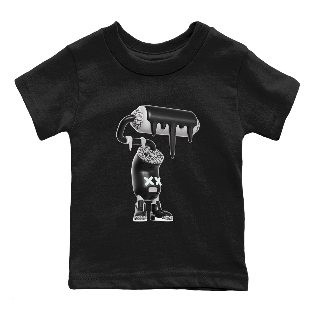 3D Paint Roller snkmatch Tees Kids - Air Jordan 3 Green Glow