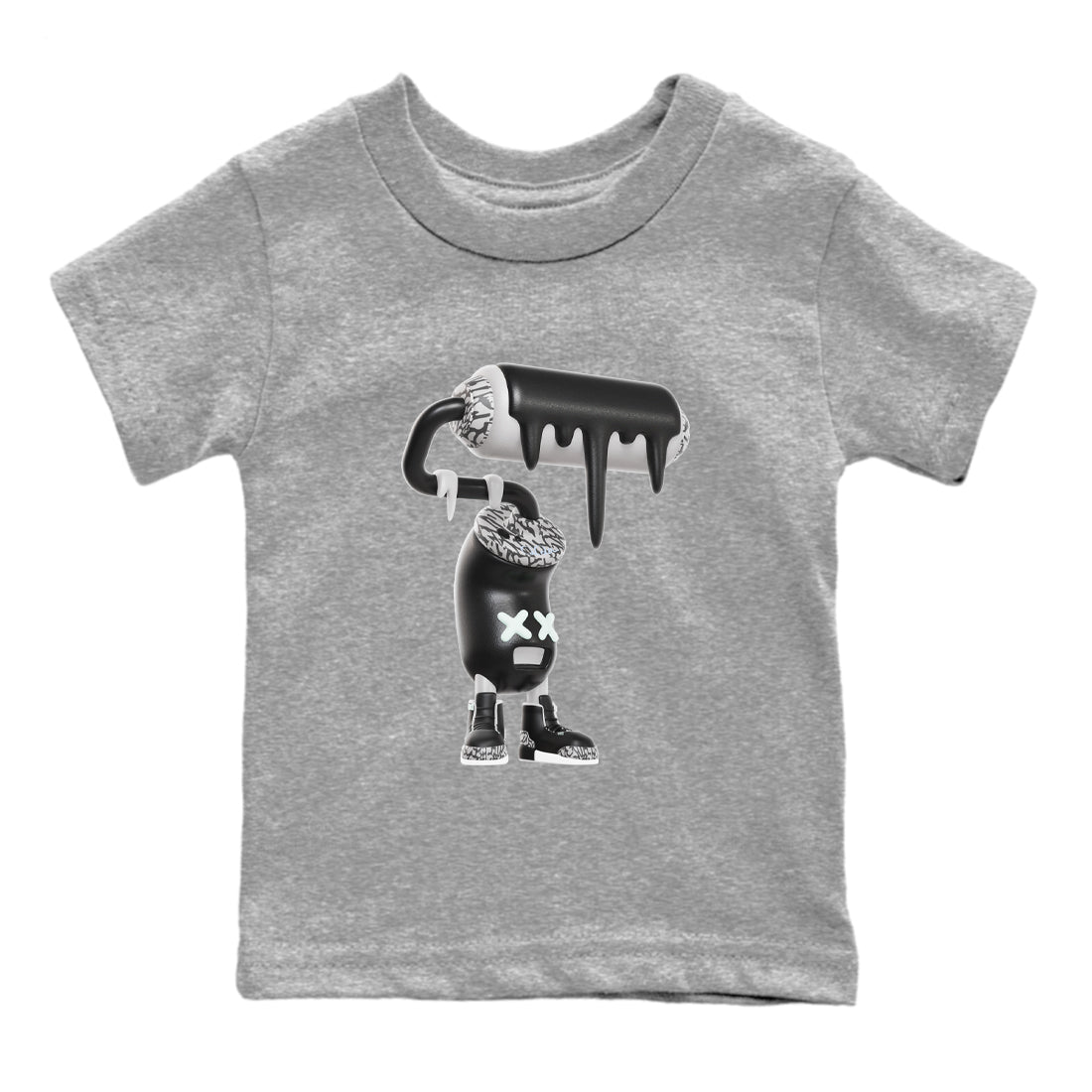 3D Paint Roller snkmatch Tees Kids - Air Jordan 3 Green Glow
