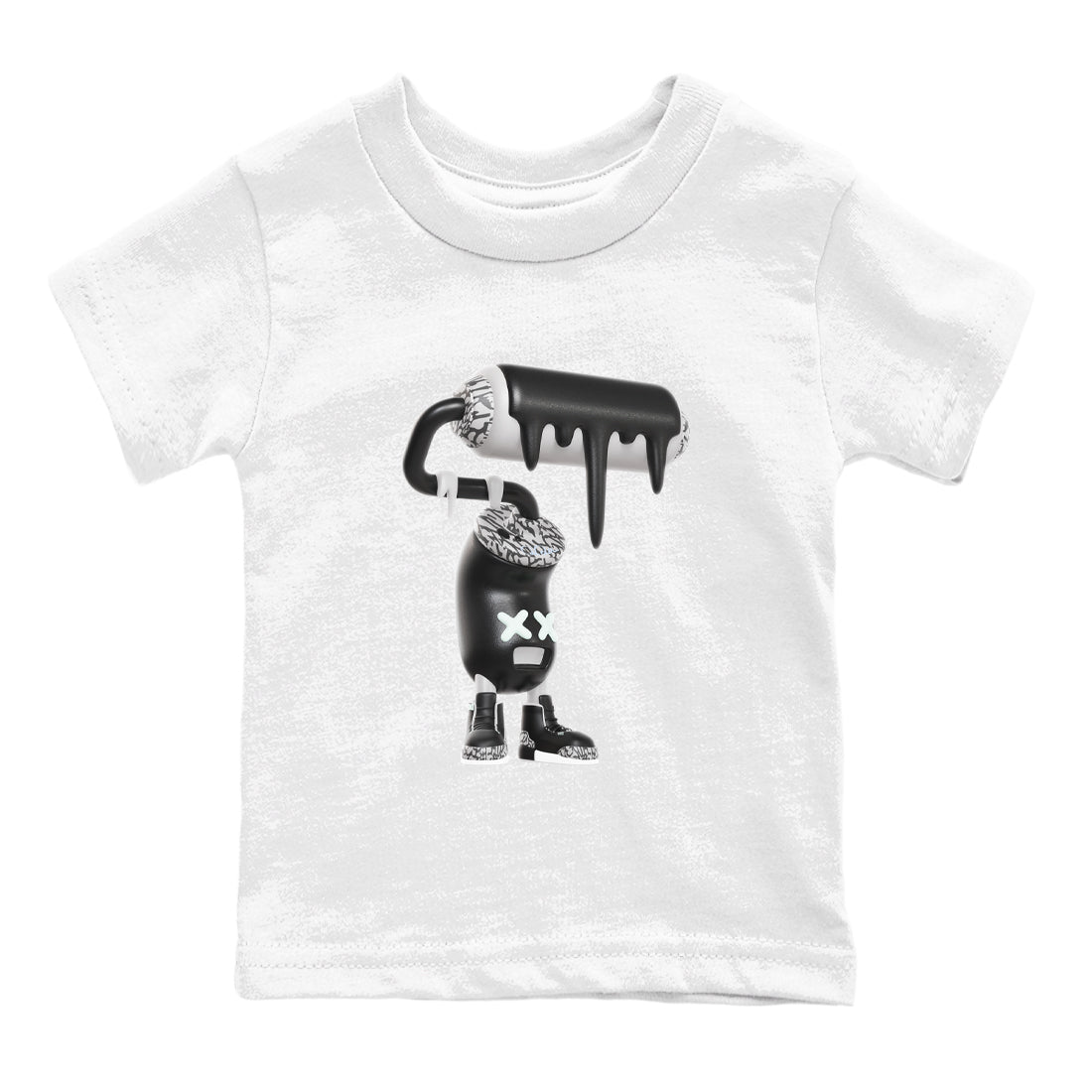 3D Paint Roller snkmatch Tees Kids - Air Jordan 3 Green Glow