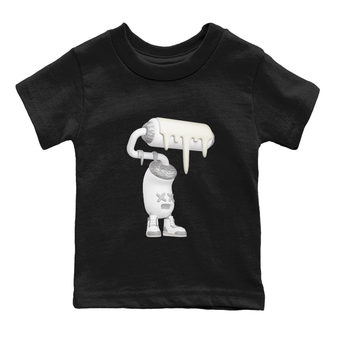 3D Paint Roller snkmatch Tees Kids - Air Jordan 3 Ivory