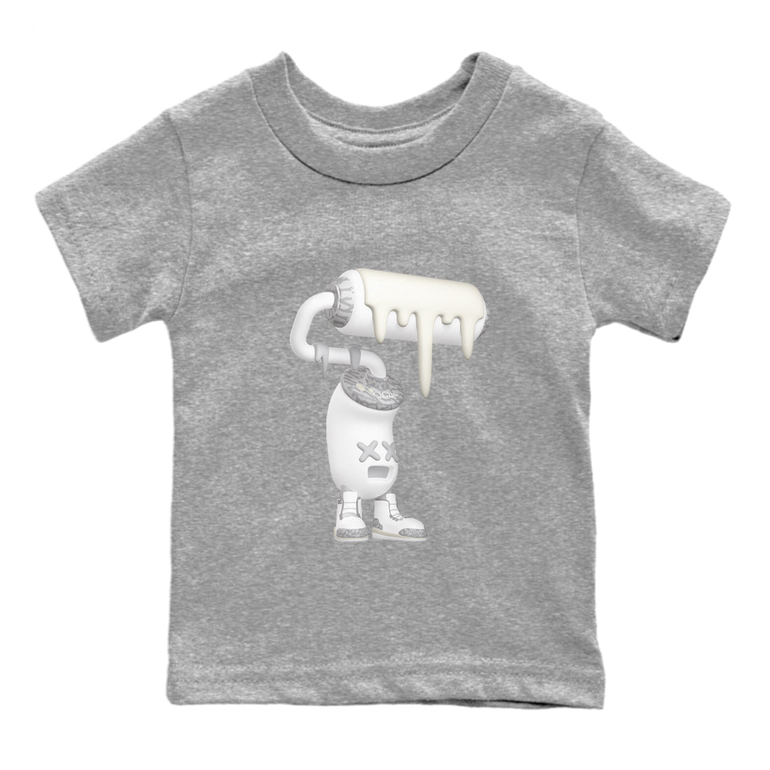 3D Paint Roller snkmatch Tees Kids - Air Jordan 3 Ivory