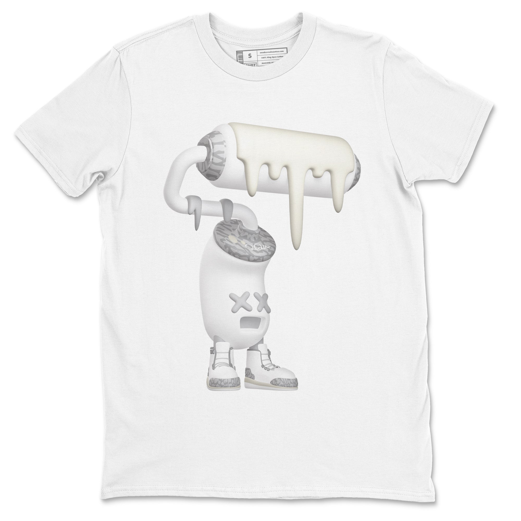 3D Paint Roller snkmatch Tees - Air Jordan 3 Ivory